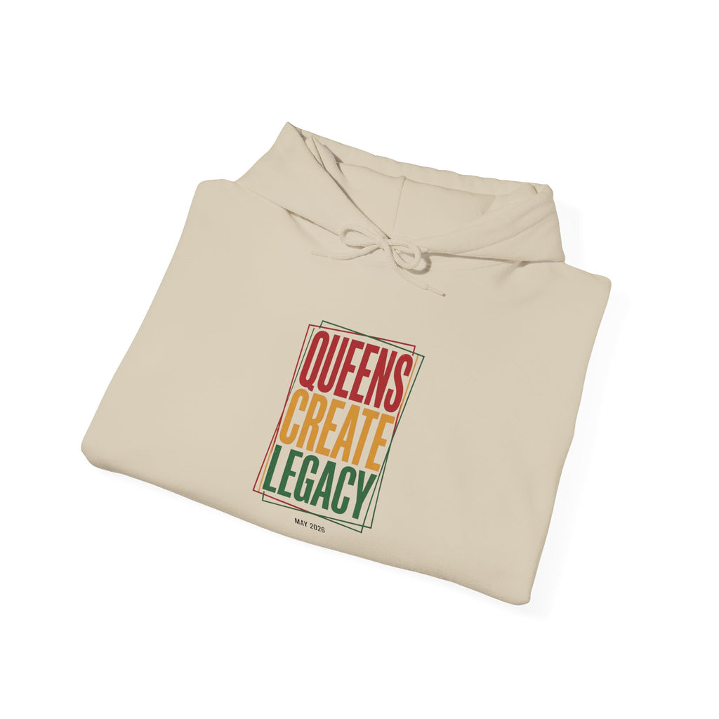 Queens Create Legacy Hoodie | Juneteenth Pan-African Colors, Black Pride