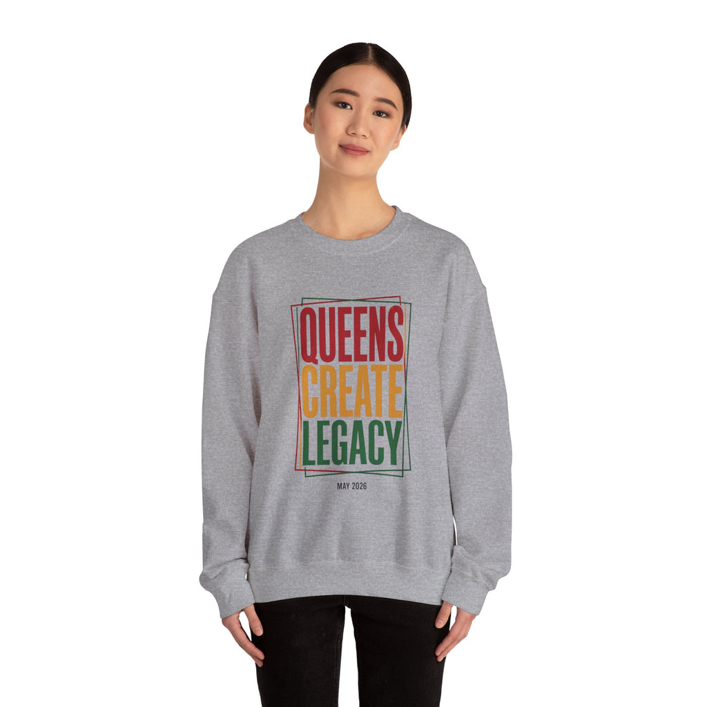 Queens Create Legacy Sweatshirt | Juneteenth Pan-African Colors, Black Pride 1865