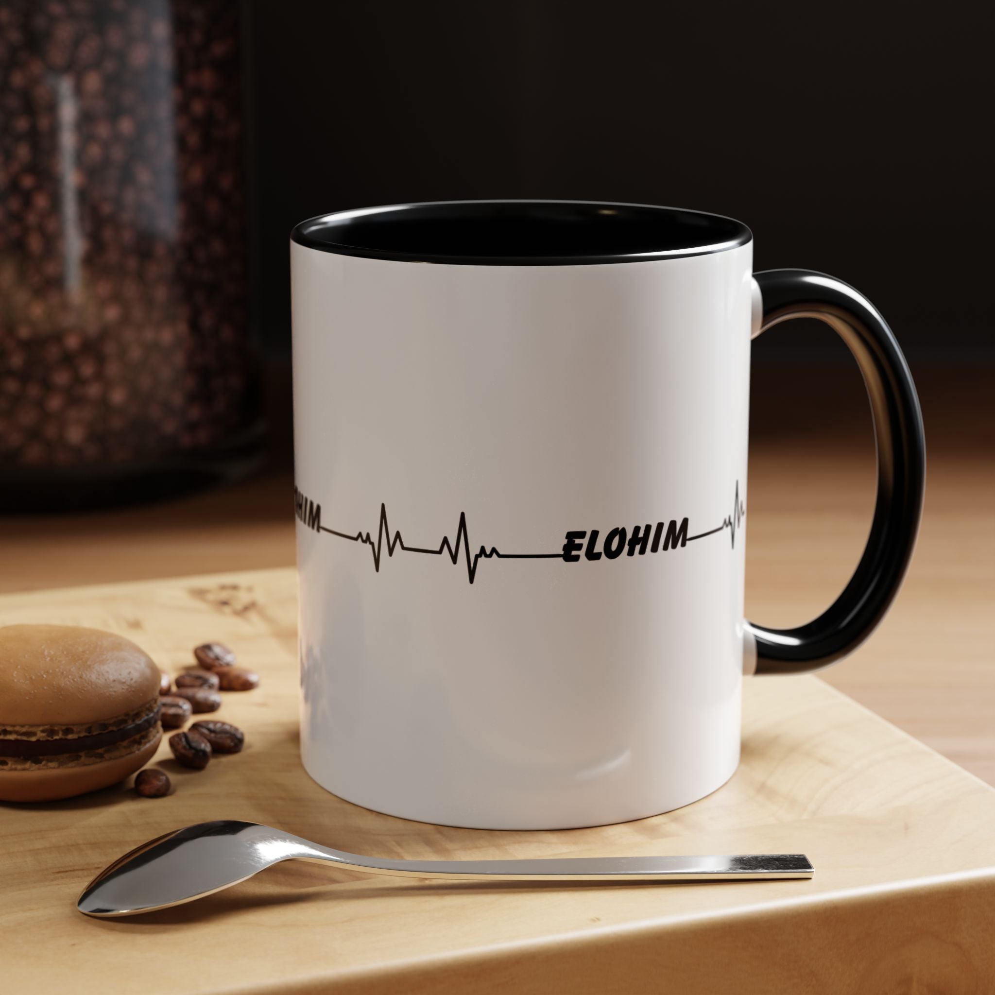 Elohim Heartbeat Accent Coffee Mug — 11/15oz