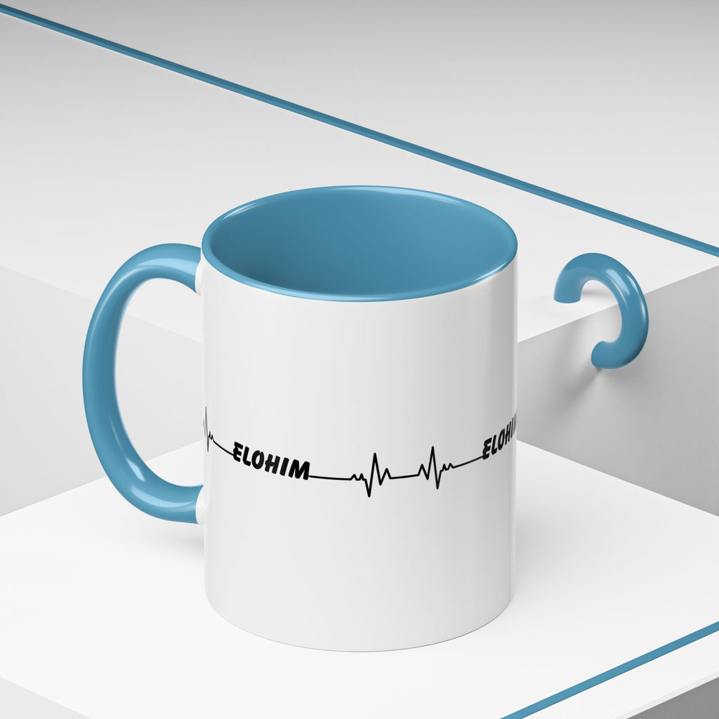 Elohim Heartbeat Accent Coffee Mug — 11/15oz