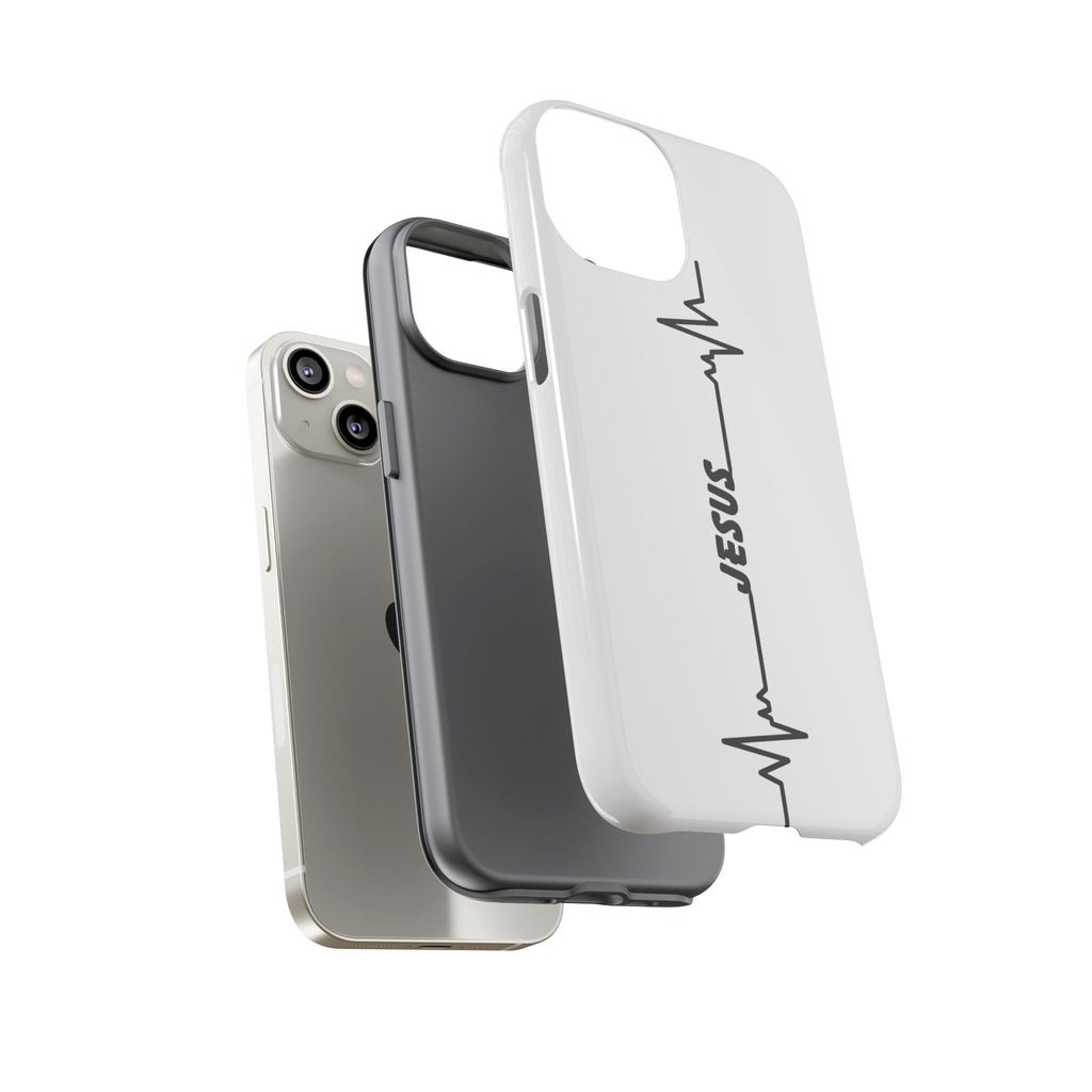 Jesus Heartbeat Phone Case — Christian Faith Protective Phone Cover