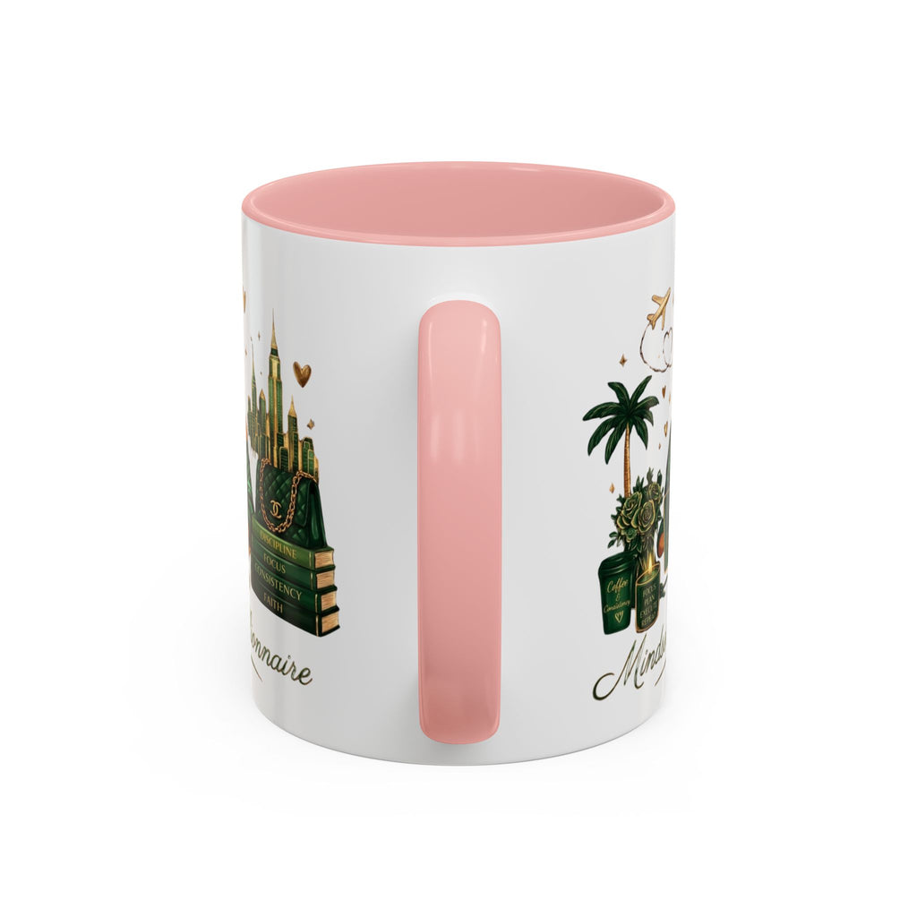 Mindset: Billionaire Accent Coffee Mug — Inspirational Black Woman Design