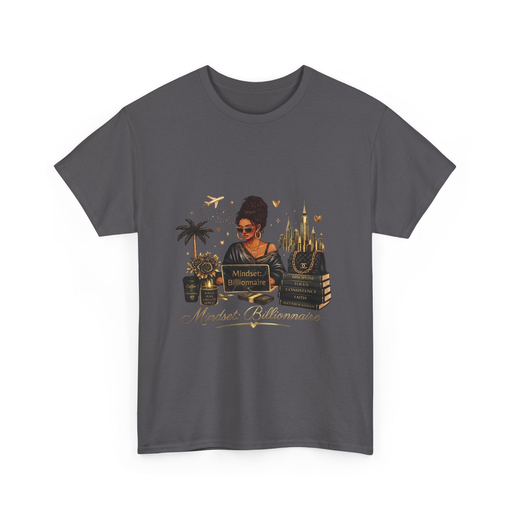 Millionnaire Mindset T-Shirt — Hustler Entrepreneur Motivational Tee