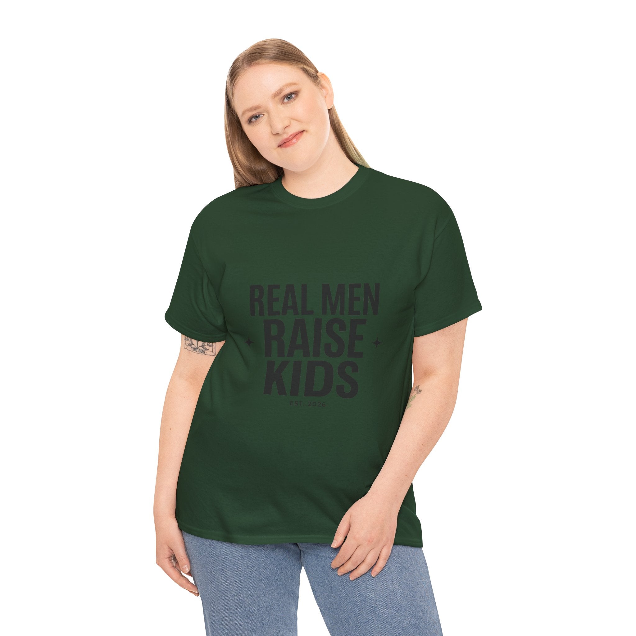 Real Men Raise Kids T-Shirt — Fatherhood Dad Pride Tee