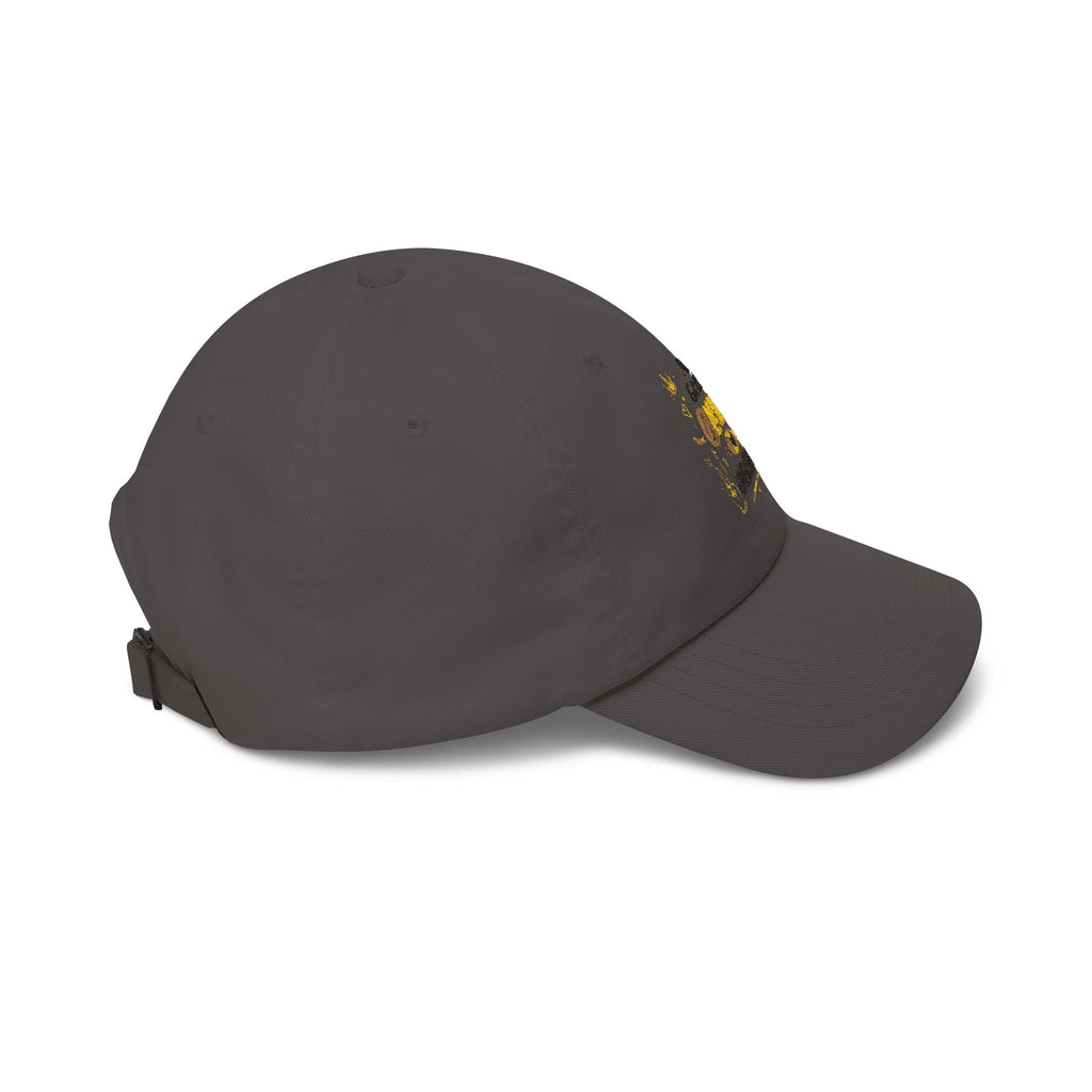 Dad Cap - "Blessed & Unbothered" Embroidered White Baseball Hat