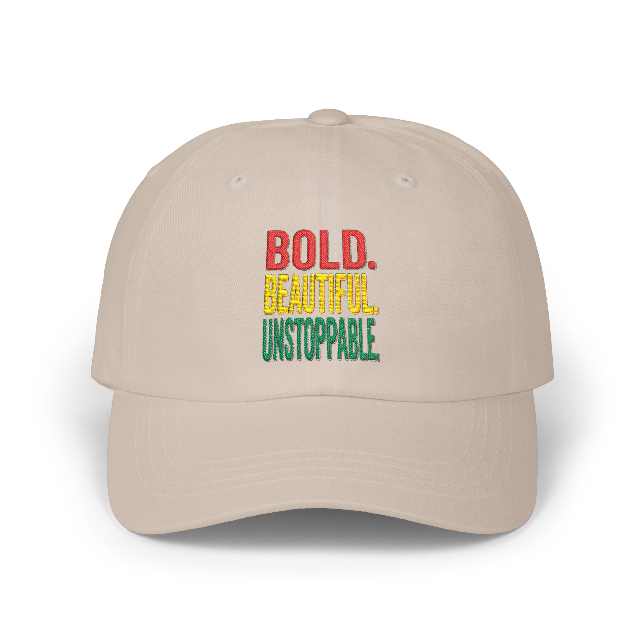 Bold Beautiful Unstoppable Dad Cap – Inspirational Embroidered Baseball Hat