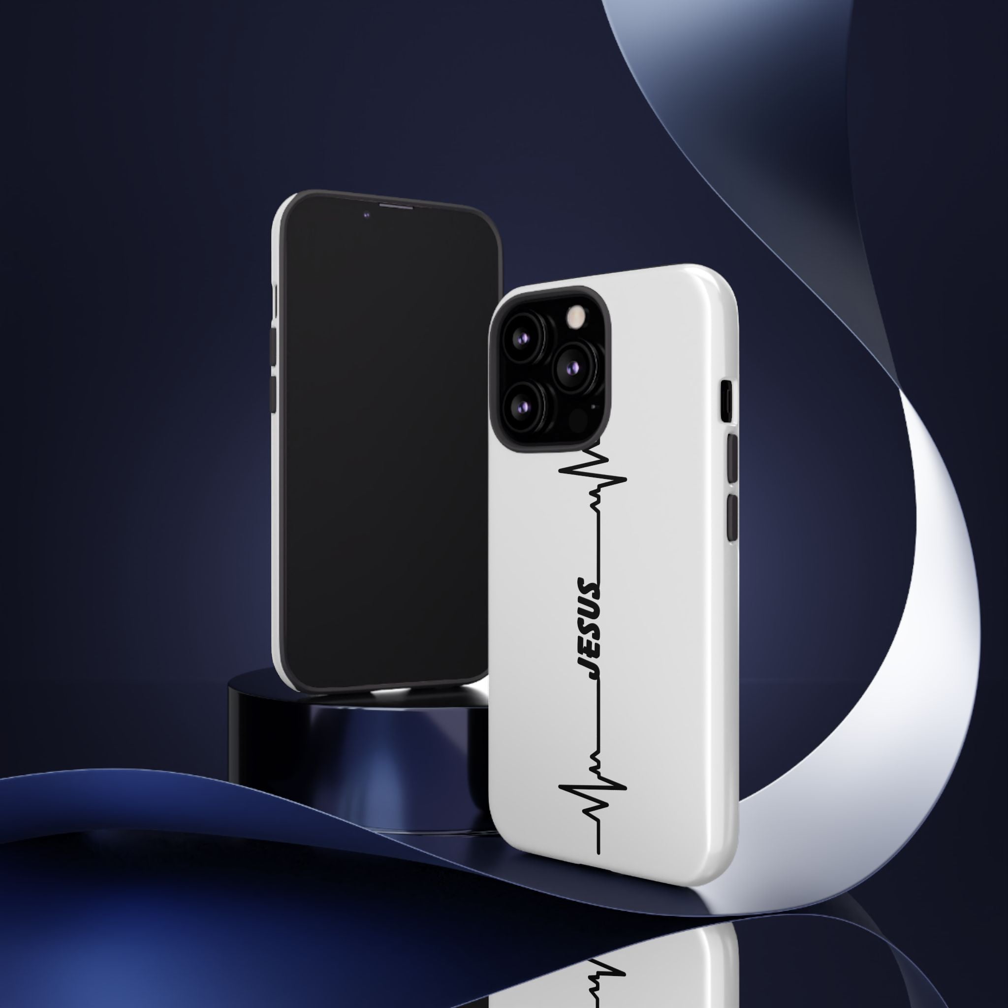 Jesus Heartbeat Phone Case — Christian Faith Protective Phone Cover