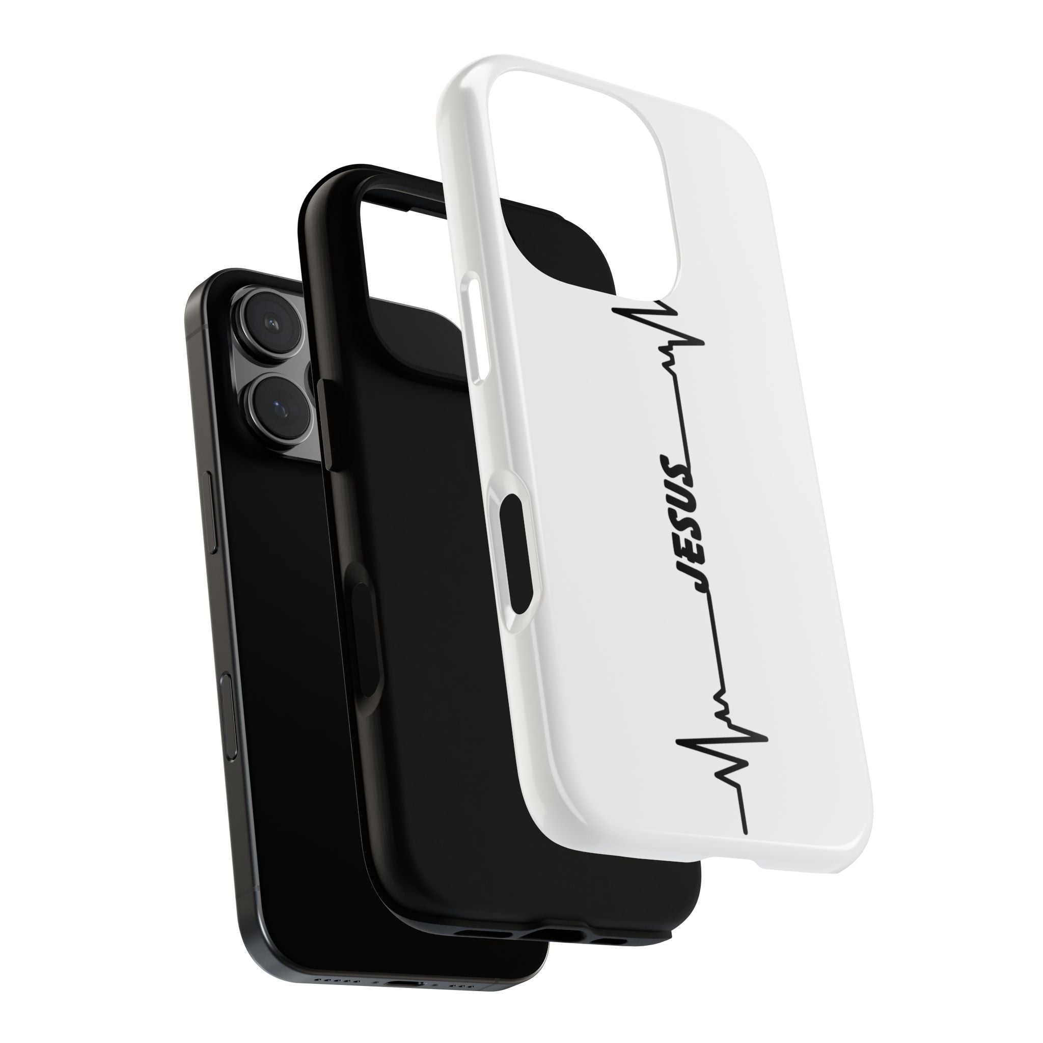 Jesus Heartbeat Phone Case — Christian Faith Protective Phone Cover