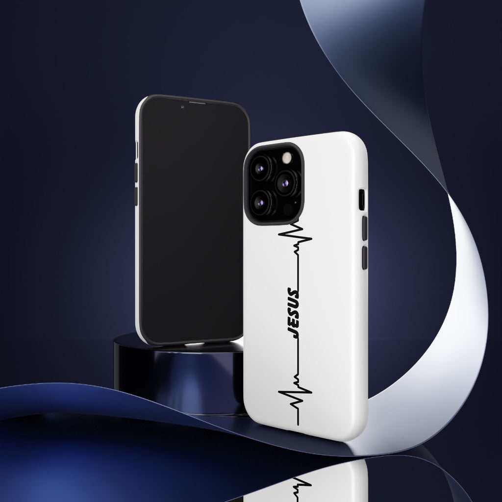 Jesus Heartbeat Phone Case — Christian Faith Protective Phone Cover