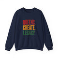 Queens Create Legacy Sweatshirt | Juneteenth Pan-African Colors, Black Pride