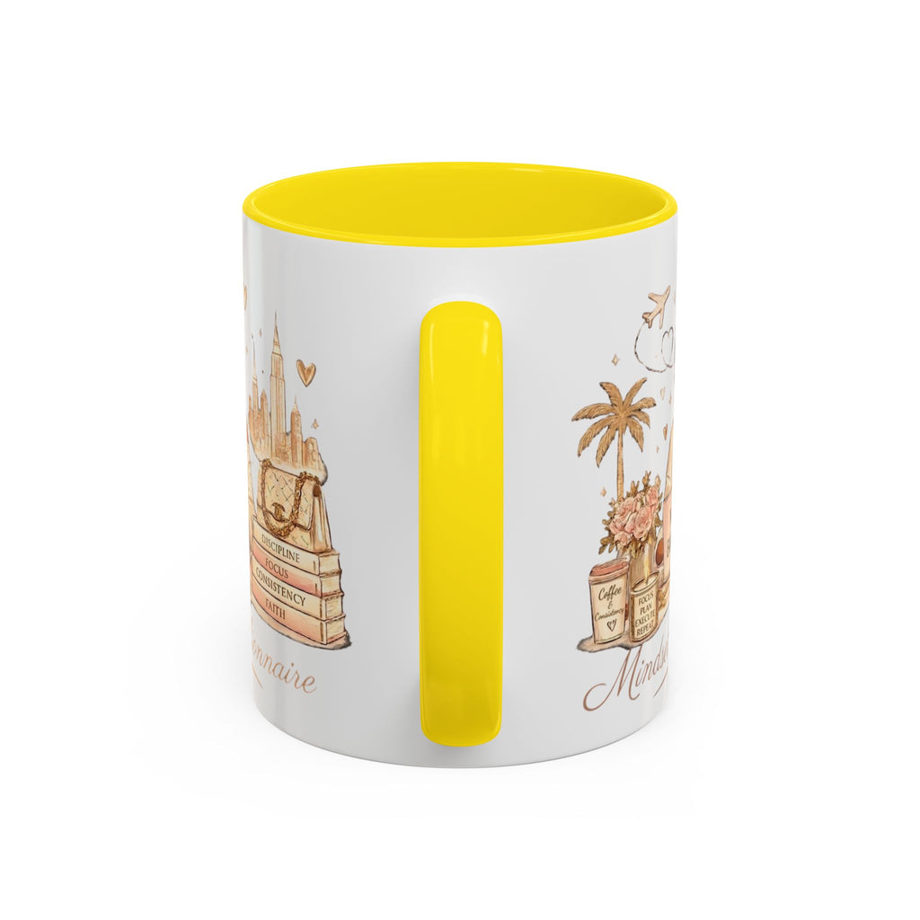 Mindset: Billionaire Accent Coffee Mug — Inspirational Luxury Travel Design (11/15 oz)