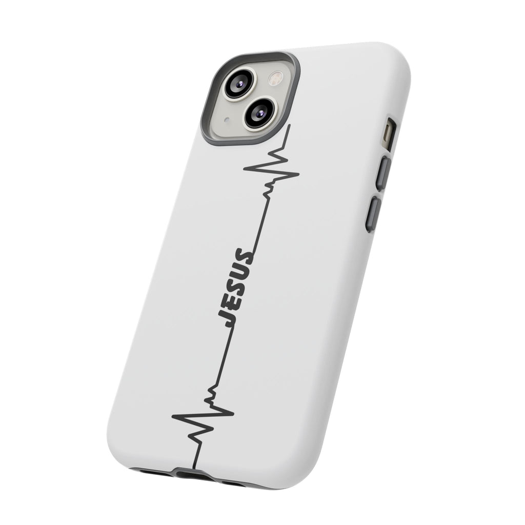 Jesus Heartbeat Phone Case — Christian Faith Protective Phone Cover