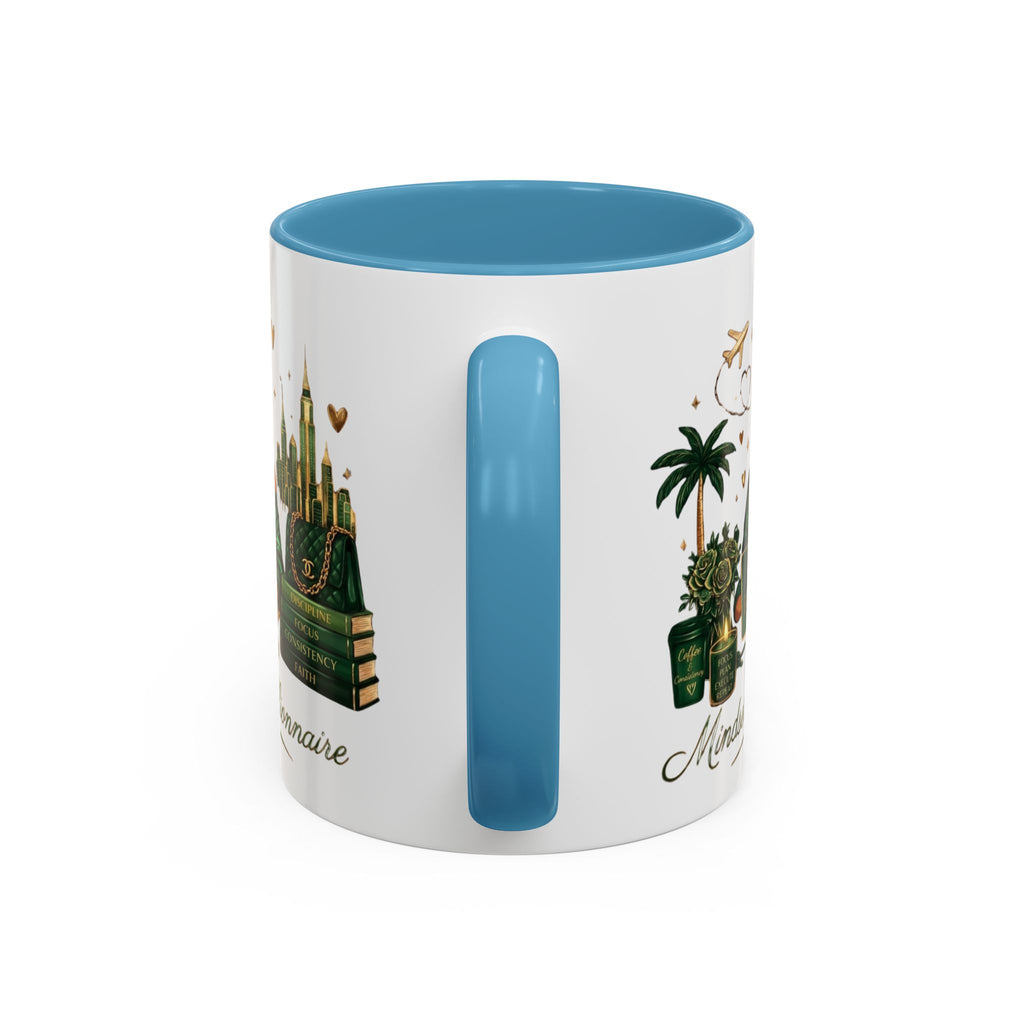Mindset: Billionaire Accent Coffee Mug — Inspirational Black Woman Design