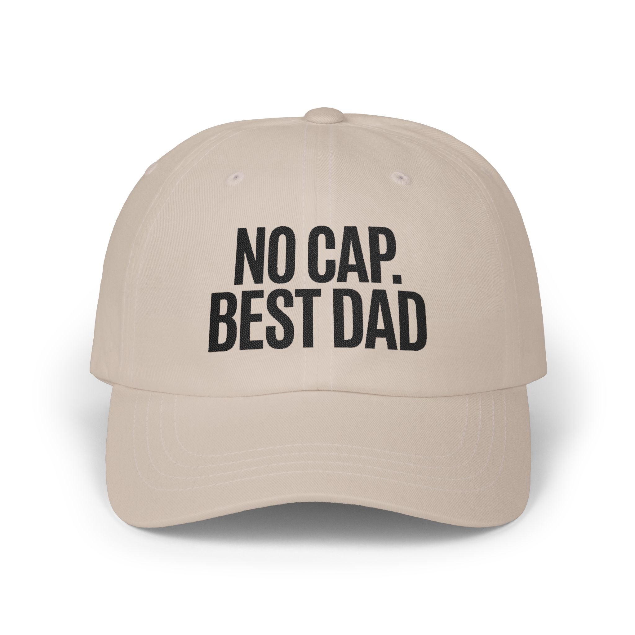 Classic Dad Cap — NO CAP. BEST DAD. Father's Day Hat