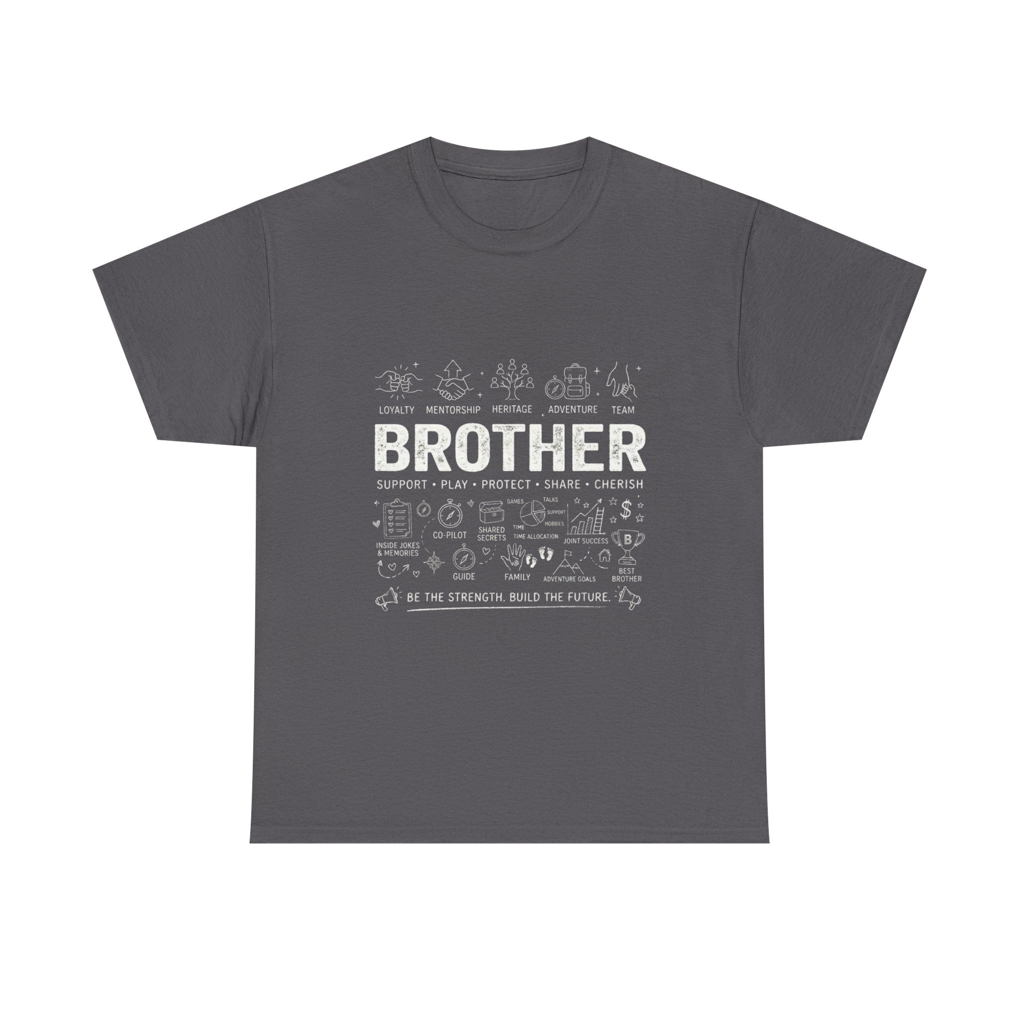 Brother Doodle T-Shirt — Cute Hand-Drawn Sibling Gift for Birthdays & Weddings