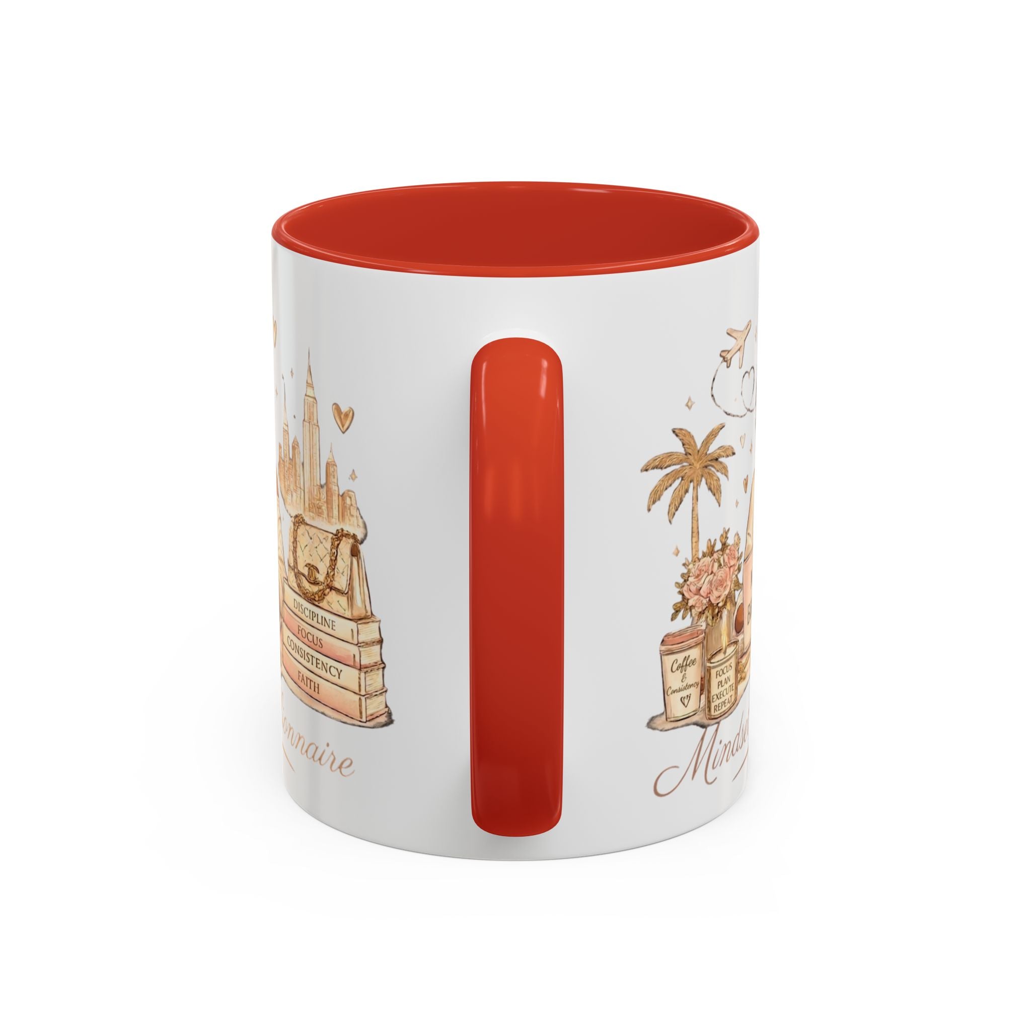 Mindset: Billionaire Accent Coffee Mug — Inspirational Luxury Travel Design (11/15 oz)
