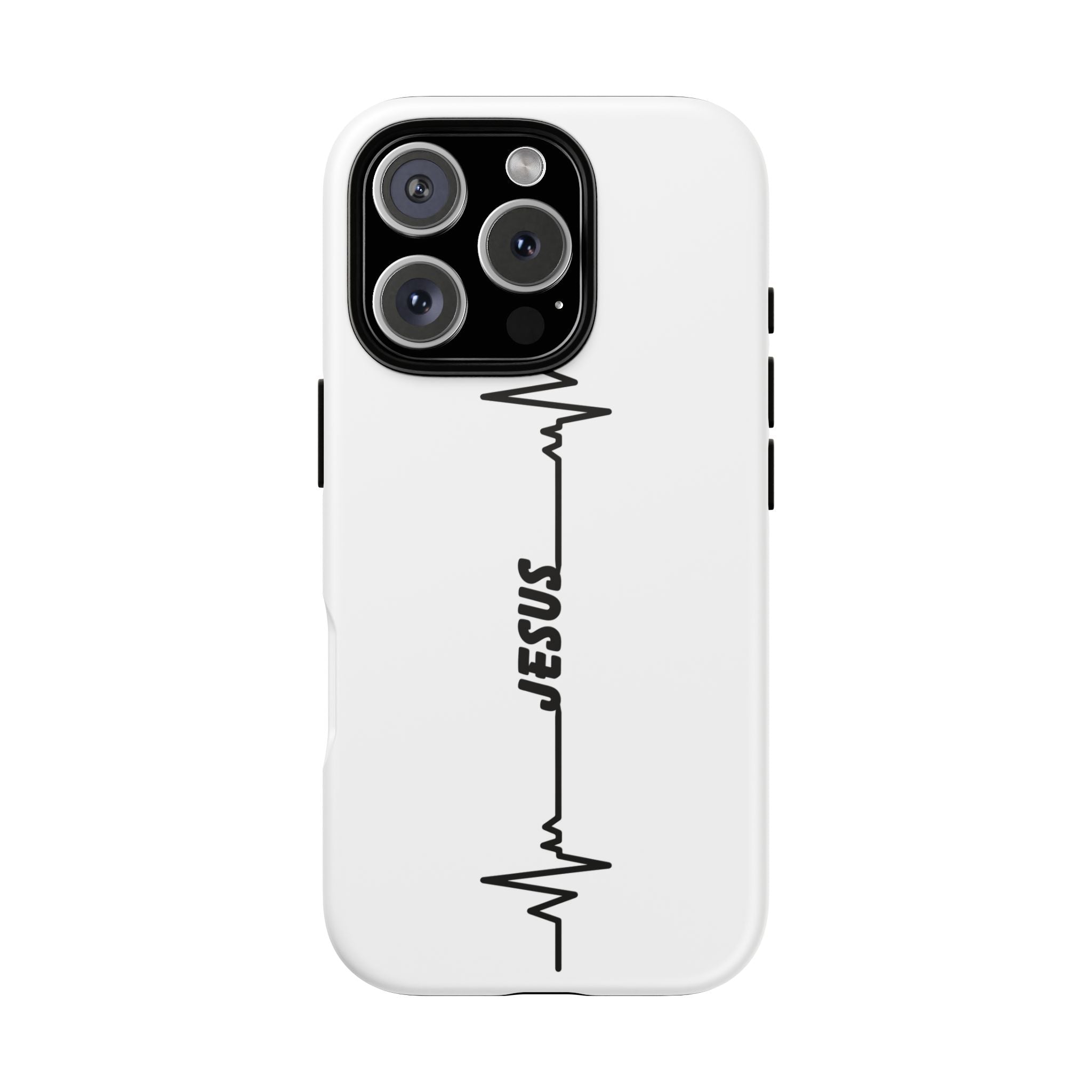 Jesus Heartbeat Phone Case — Christian Faith Protective Phone Cover