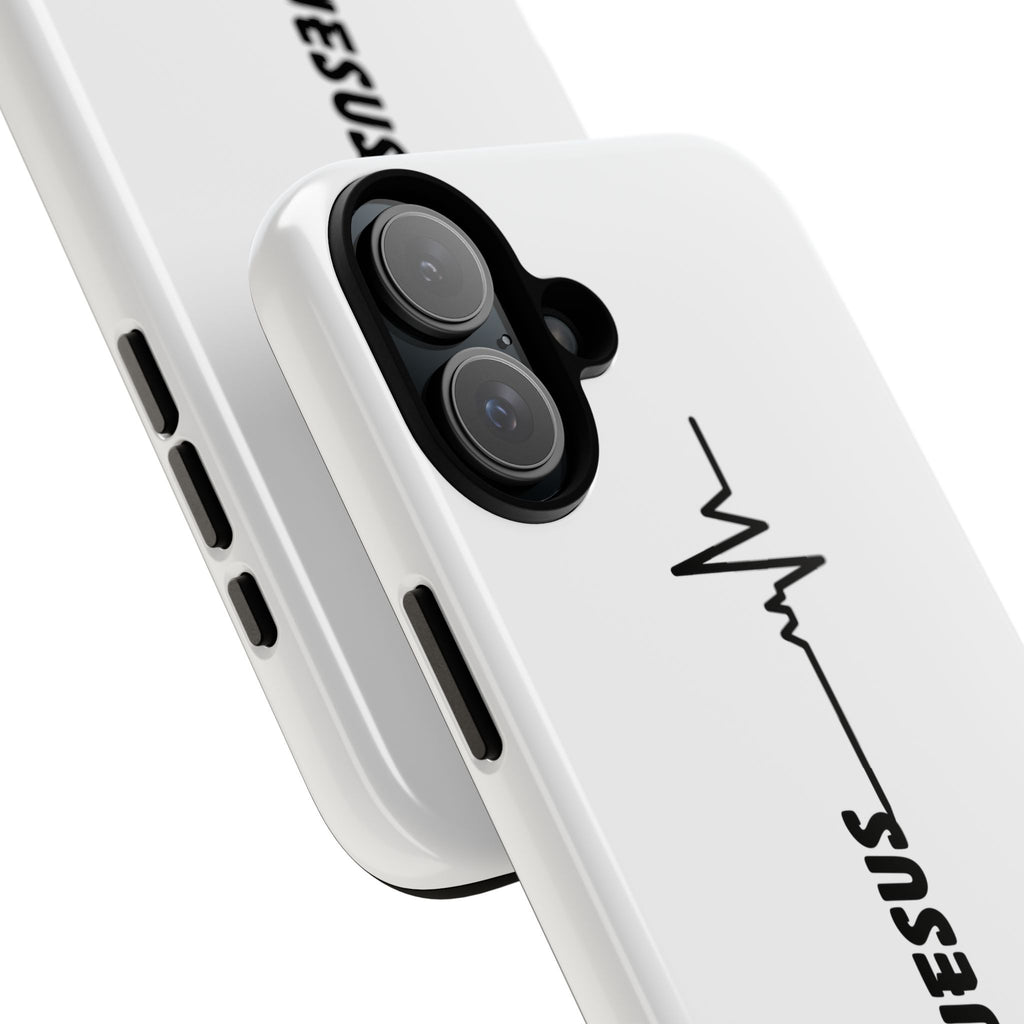 Jesus Heartbeat Phone Case — Christian Faith Protective Phone Cover