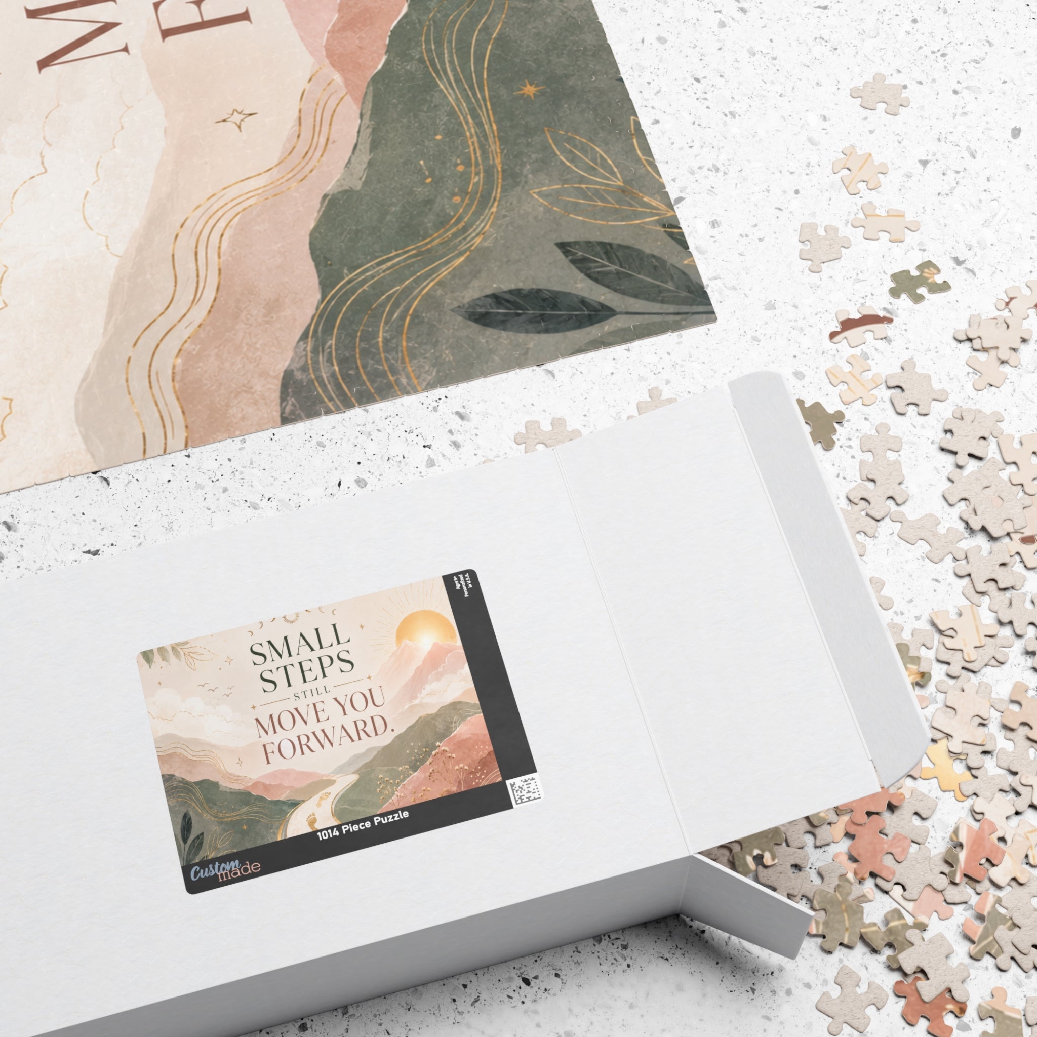 Motivational Puzzle — "Small Steps Still Moves You Forward" Inspirational Jigsaw (110–1014 pcs)