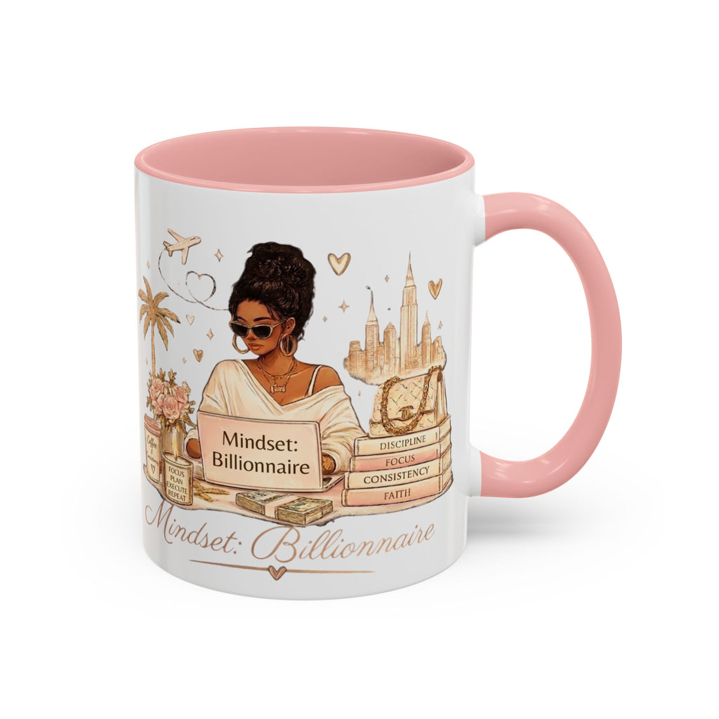 Mindset: Billionaire Accent Coffee Mug — Inspirational Luxury Travel Design (11/15 oz)