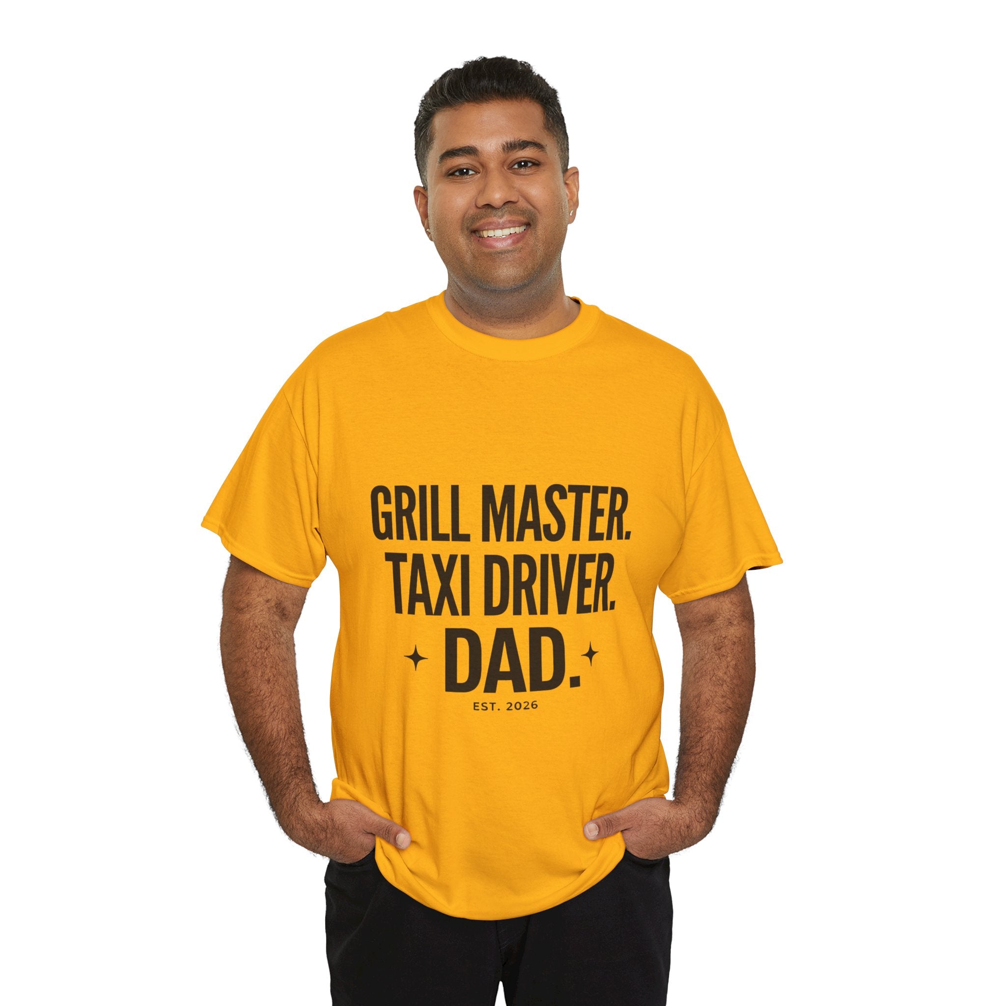 Dad T‑Shirt - "Grill Master. Taxi Driver. Dad." Funny Father’s Day Tee