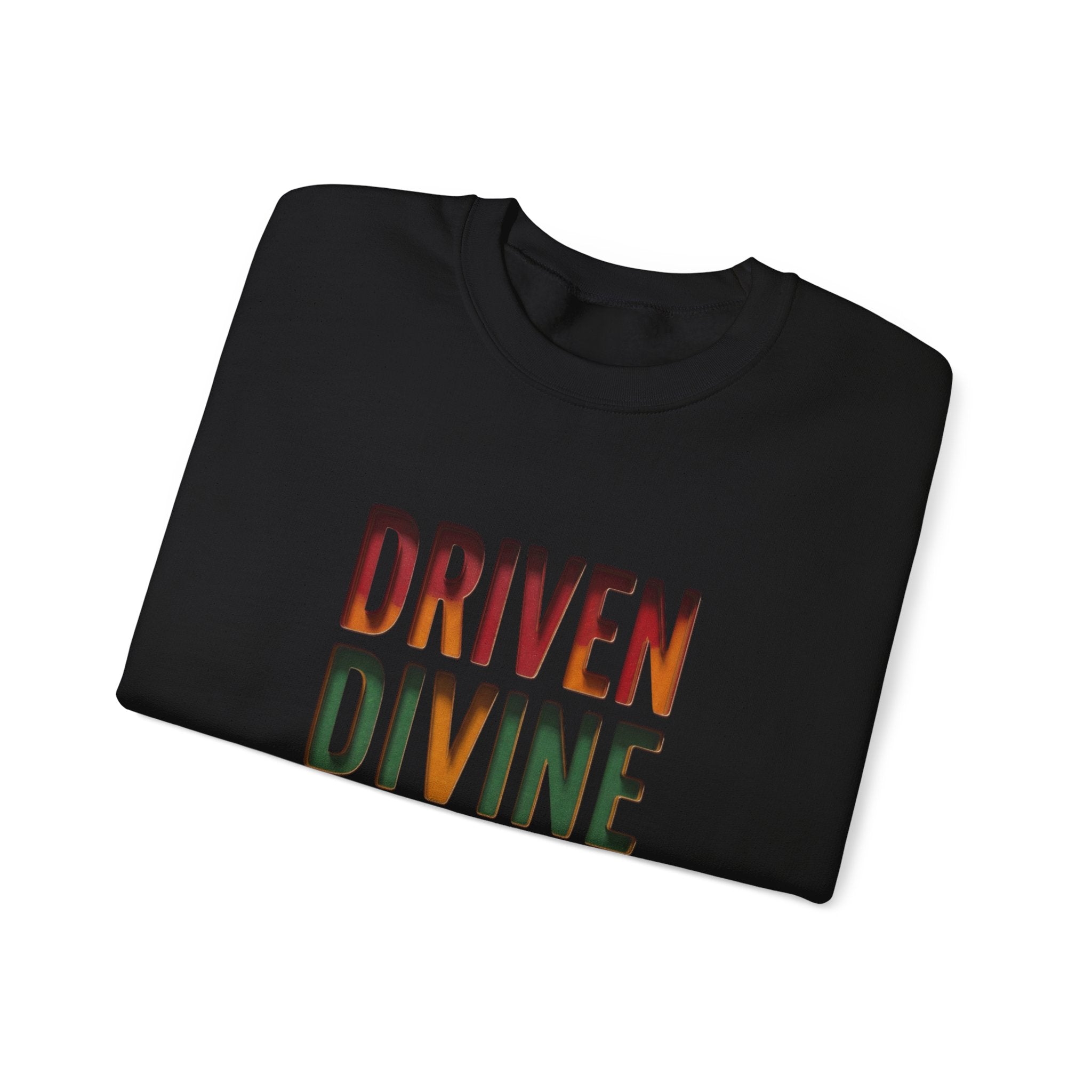 Driven Divine Different Sweatshirt | Juneteenth Pan-African Colors, Freedom Message