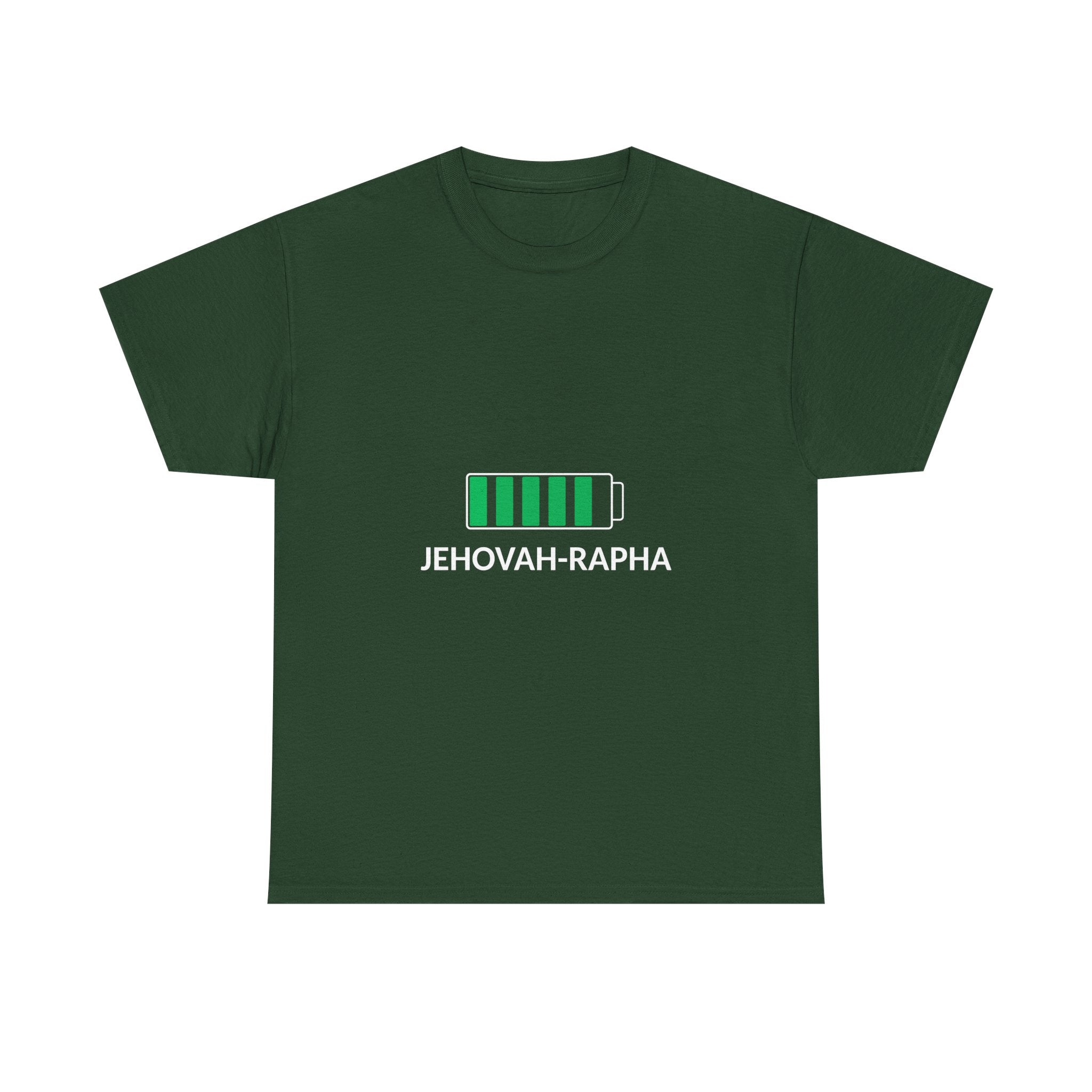 Battery Charge 'Jehovah-Rapha' T-Shirt — Christian Faith Tee