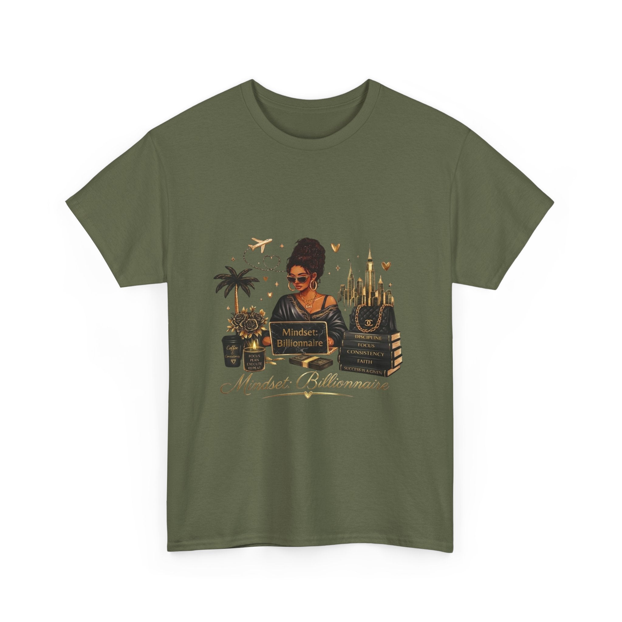 Millionnaire Mindset T-Shirt — Hustler Entrepreneur Motivational Tee