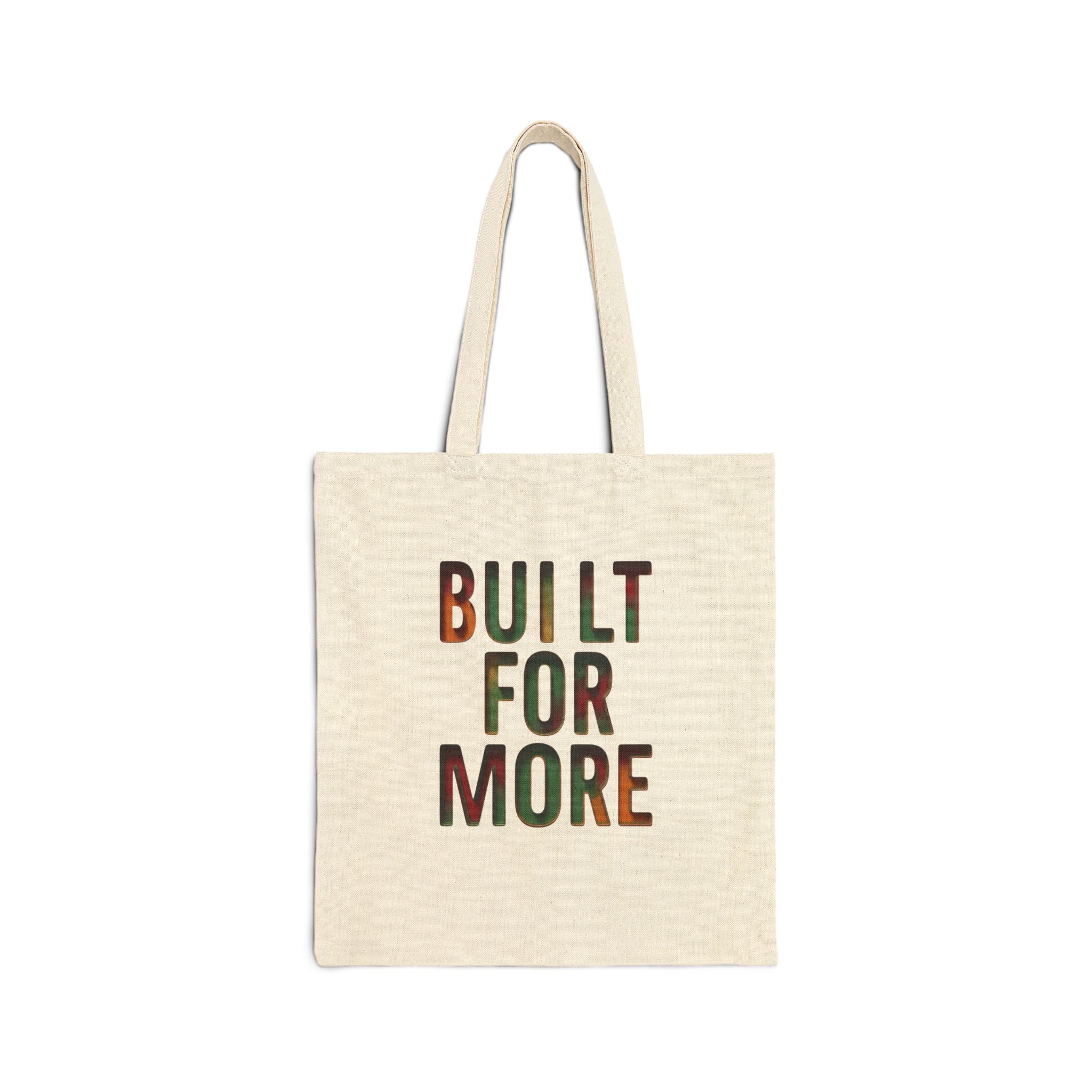 Built For More Tote | Juneteenth Pan-African Colors, Black Pride Canvas