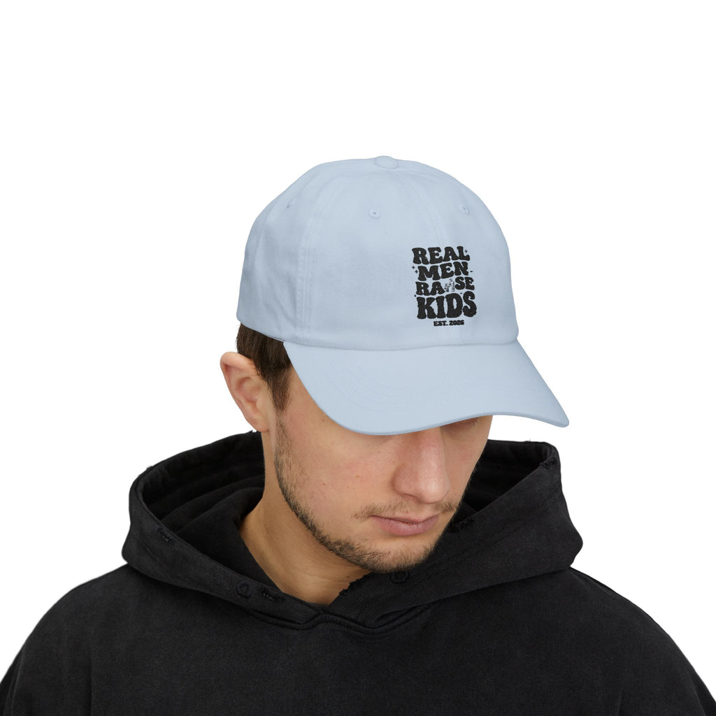Dad Cap – “Real Men Raise Kids” Embroidered Baseball Hat