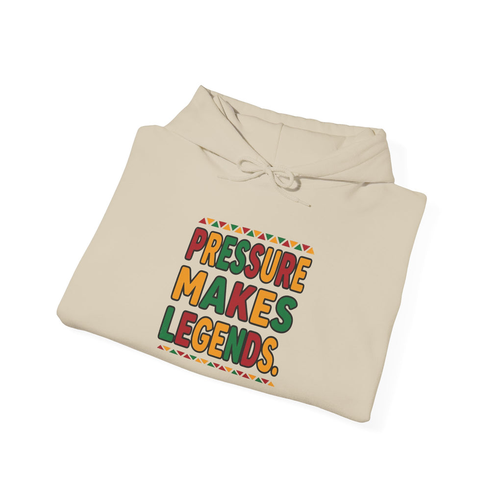 Pressure Makes Legends Hoodie | Juneteenth Pan-African Freedom Apparel