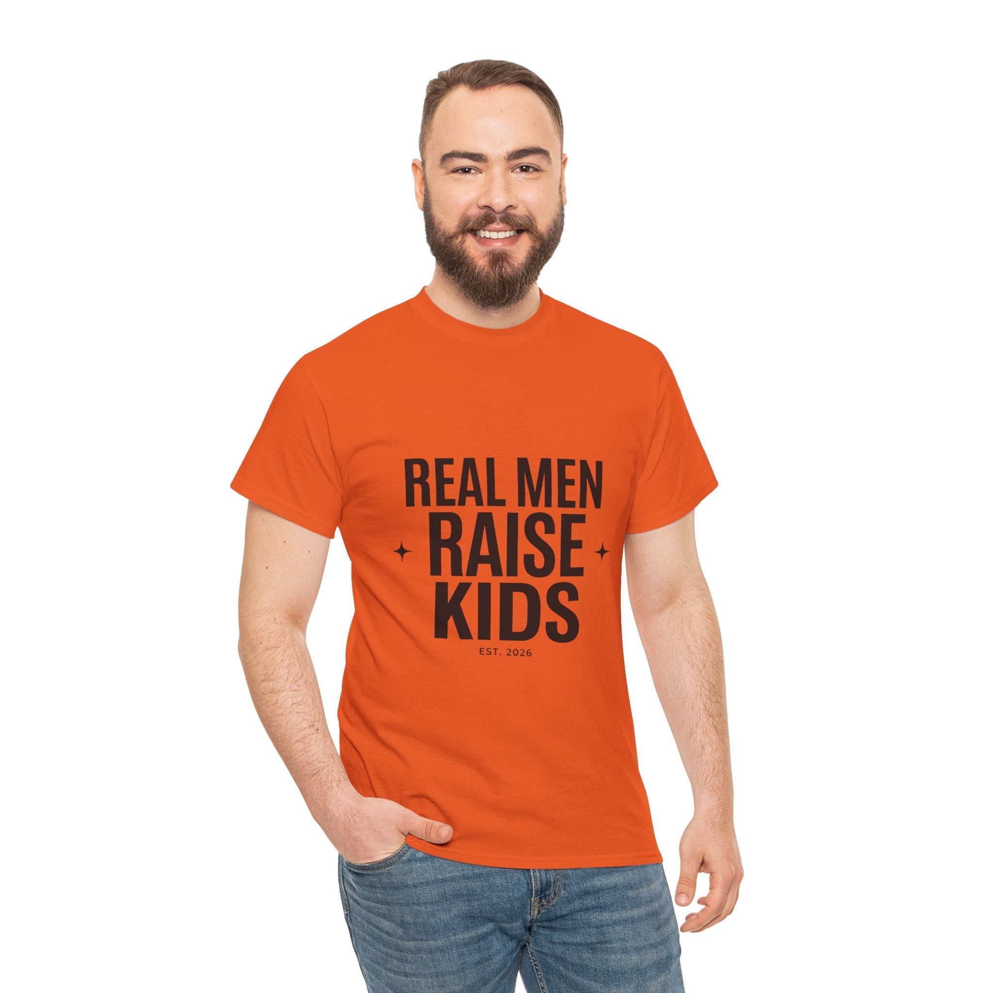 Real Men Raise Kids T-Shirt — Fatherhood Dad Pride Tee