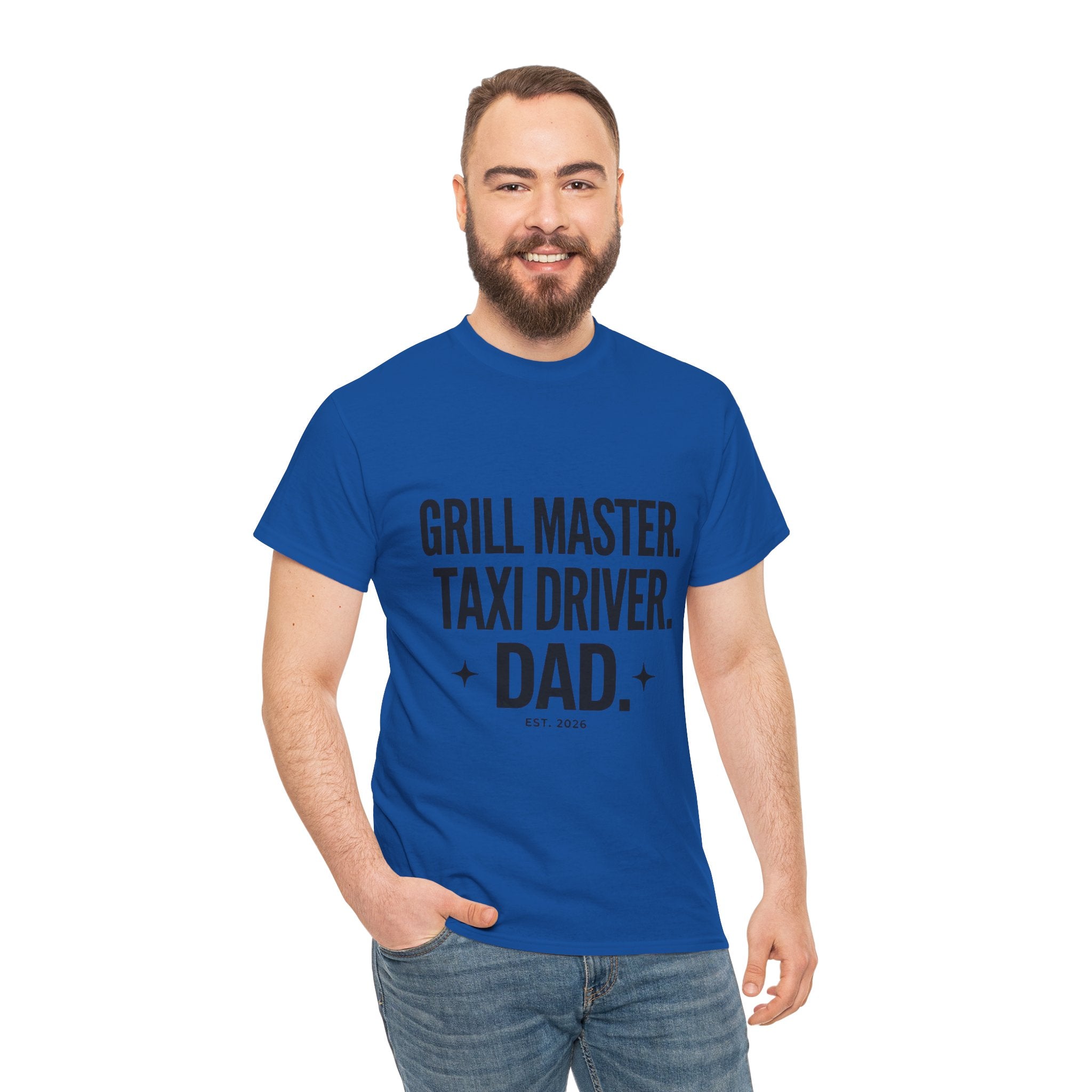 Dad T‑Shirt - "Grill Master. Taxi Driver. Dad." Funny Father’s Day Tee