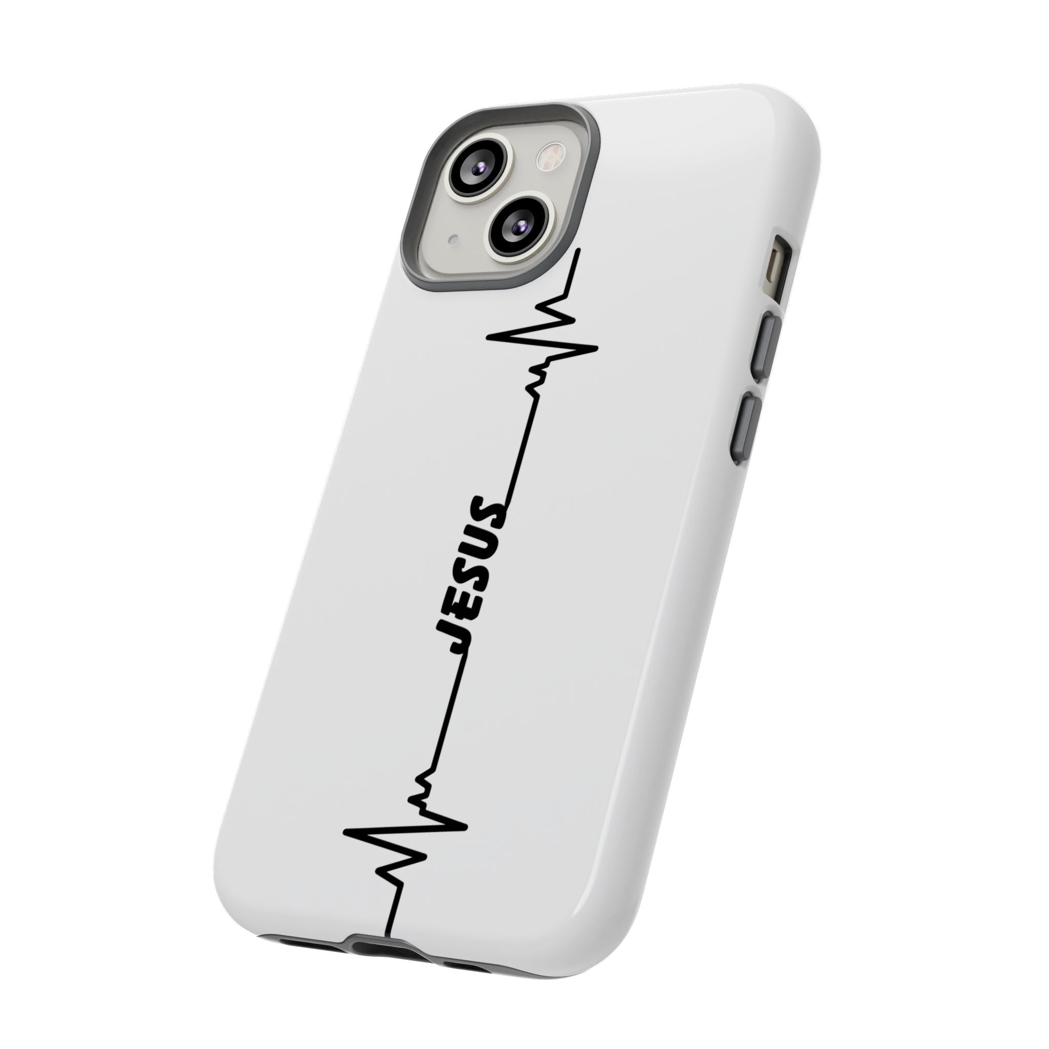 Jesus Heartbeat Phone Case — Christian Faith Protective Phone Cover