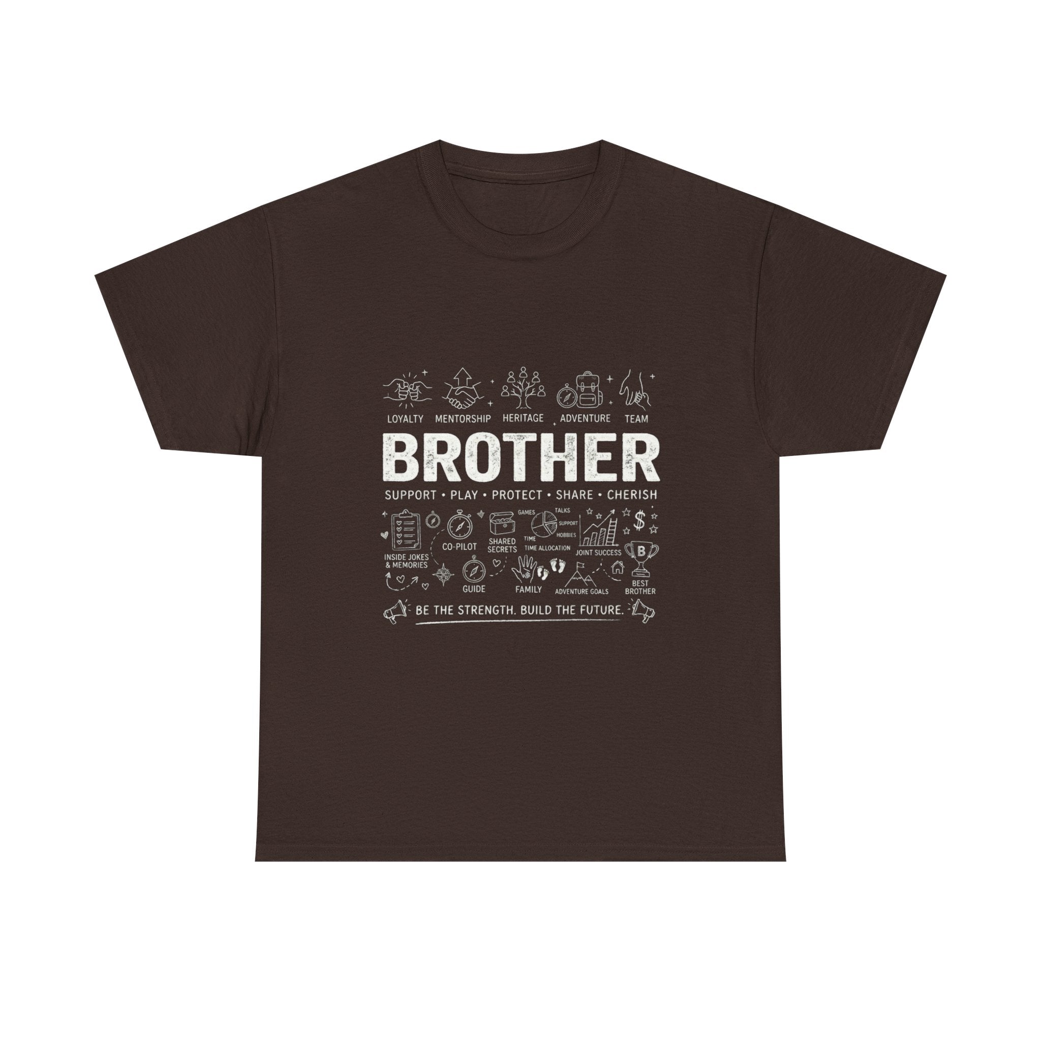 Brother Doodle T-Shirt — Cute Hand-Drawn Sibling Gift for Birthdays & Weddings
