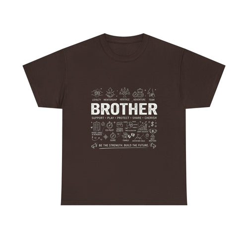 Brother Doodle T-Shirt — Cute Hand-Drawn Sibling Gift for Birthdays & Weddings