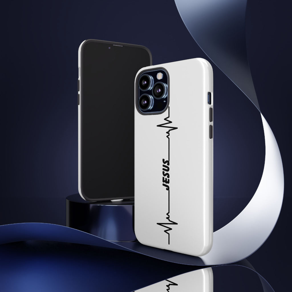 Jesus Heartbeat Phone Case — Christian Faith Protective Phone Cover