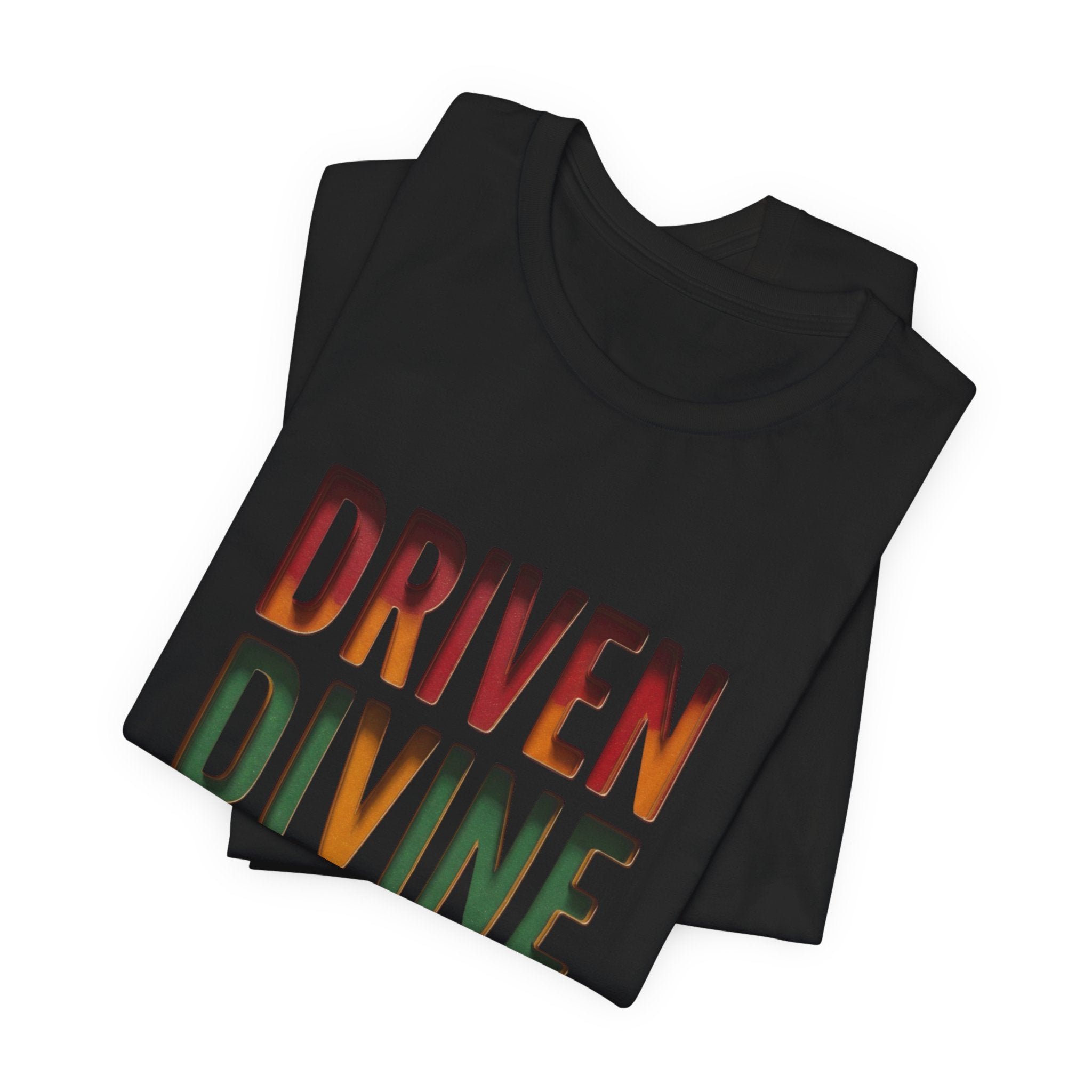 Driven Divine Different T-Shirt | Juneteenth Pan-African Typography 1865