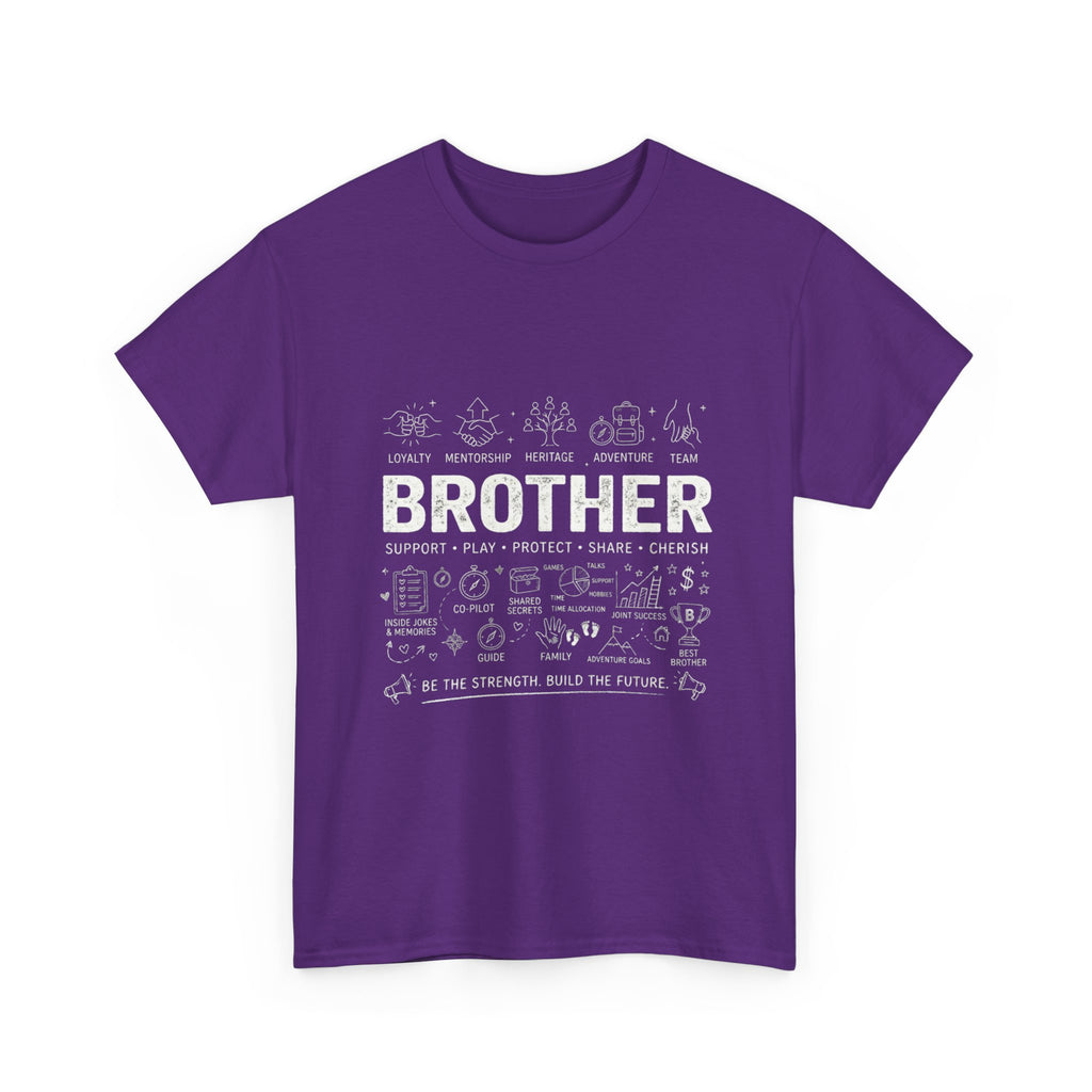 Brother Doodle T-Shirt — Cute Hand-Drawn Sibling Gift for Birthdays & Weddings