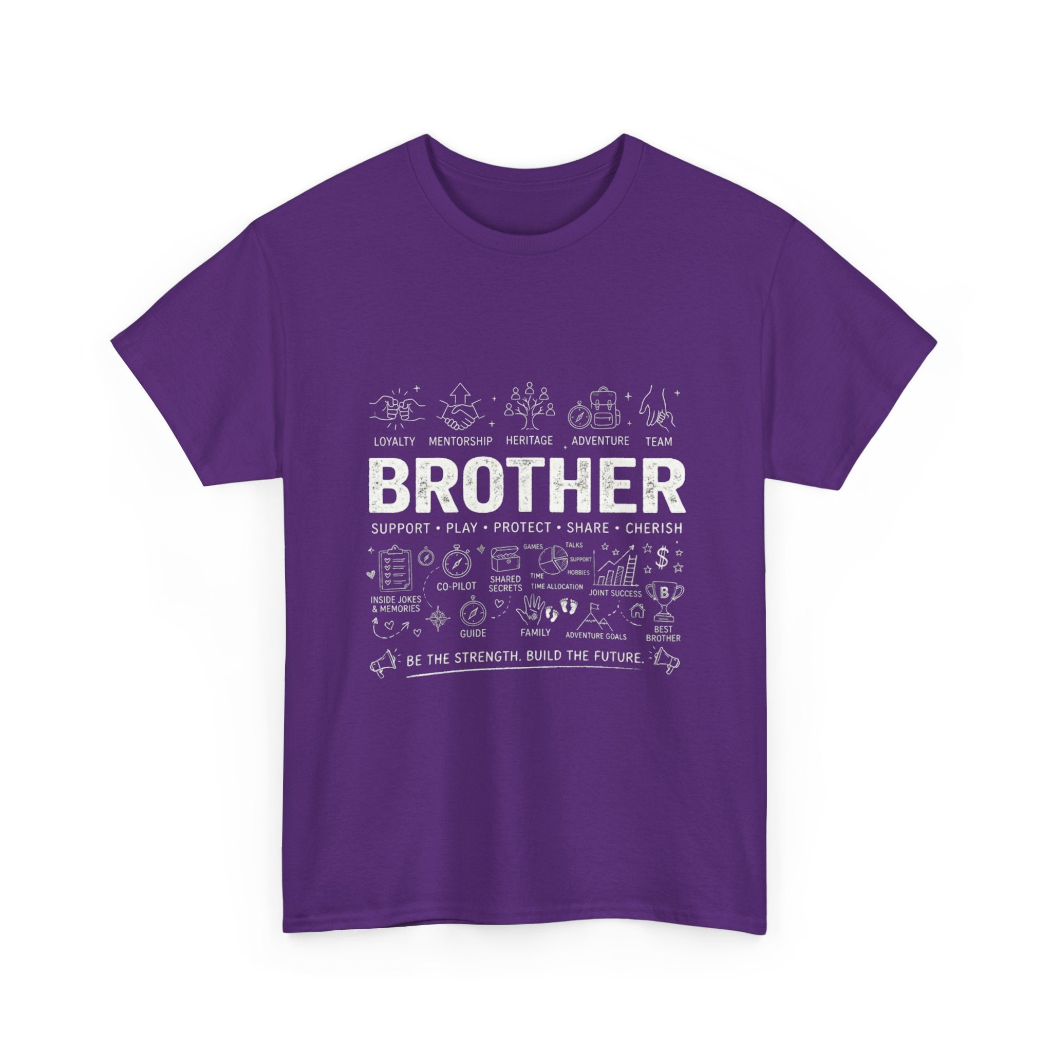 Brother Doodle T-Shirt — Cute Hand-Drawn Sibling Gift for Birthdays & Weddings