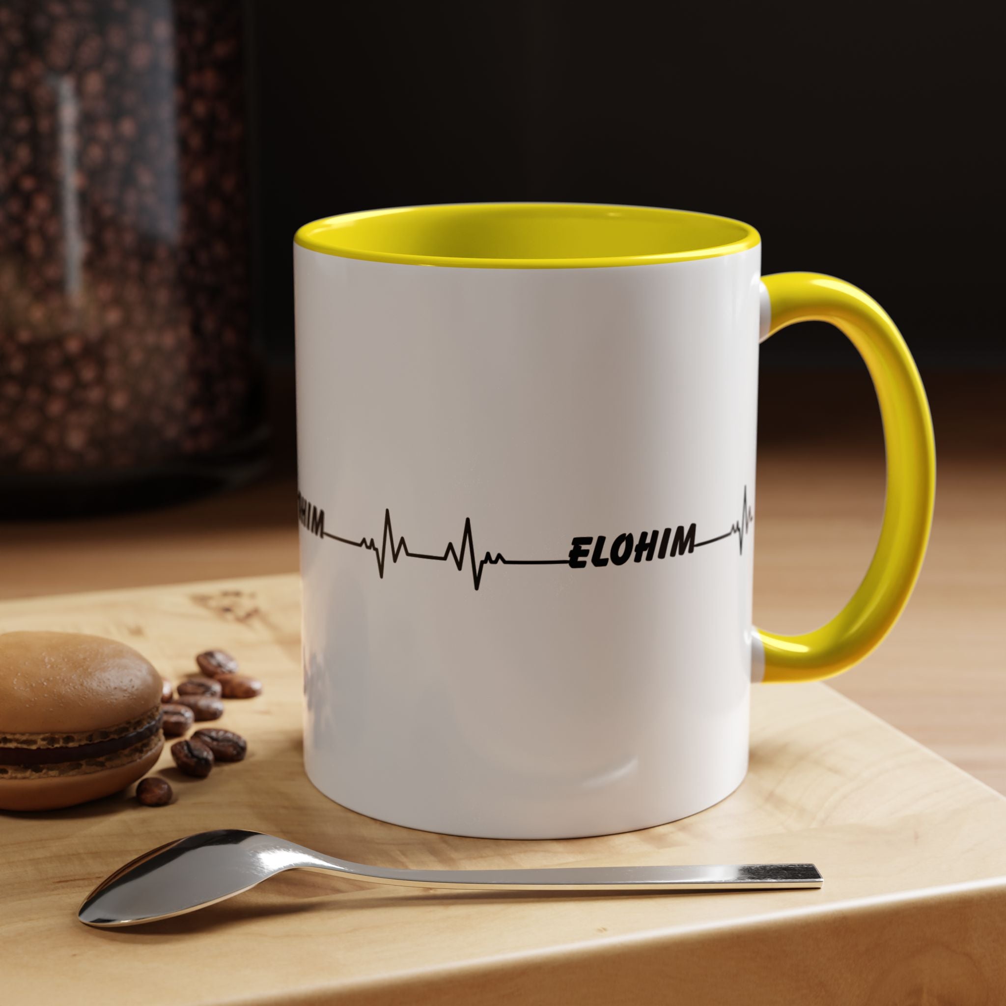 Elohim Heartbeat Accent Coffee Mug — 11/15oz