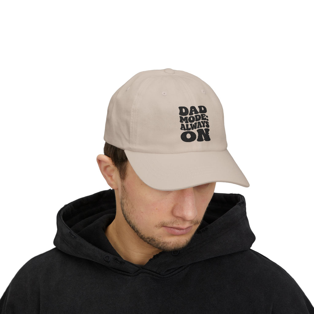 DAD MODE: ALWAYS ON Cap — Classic Dad Hat for Fathers & New Dads