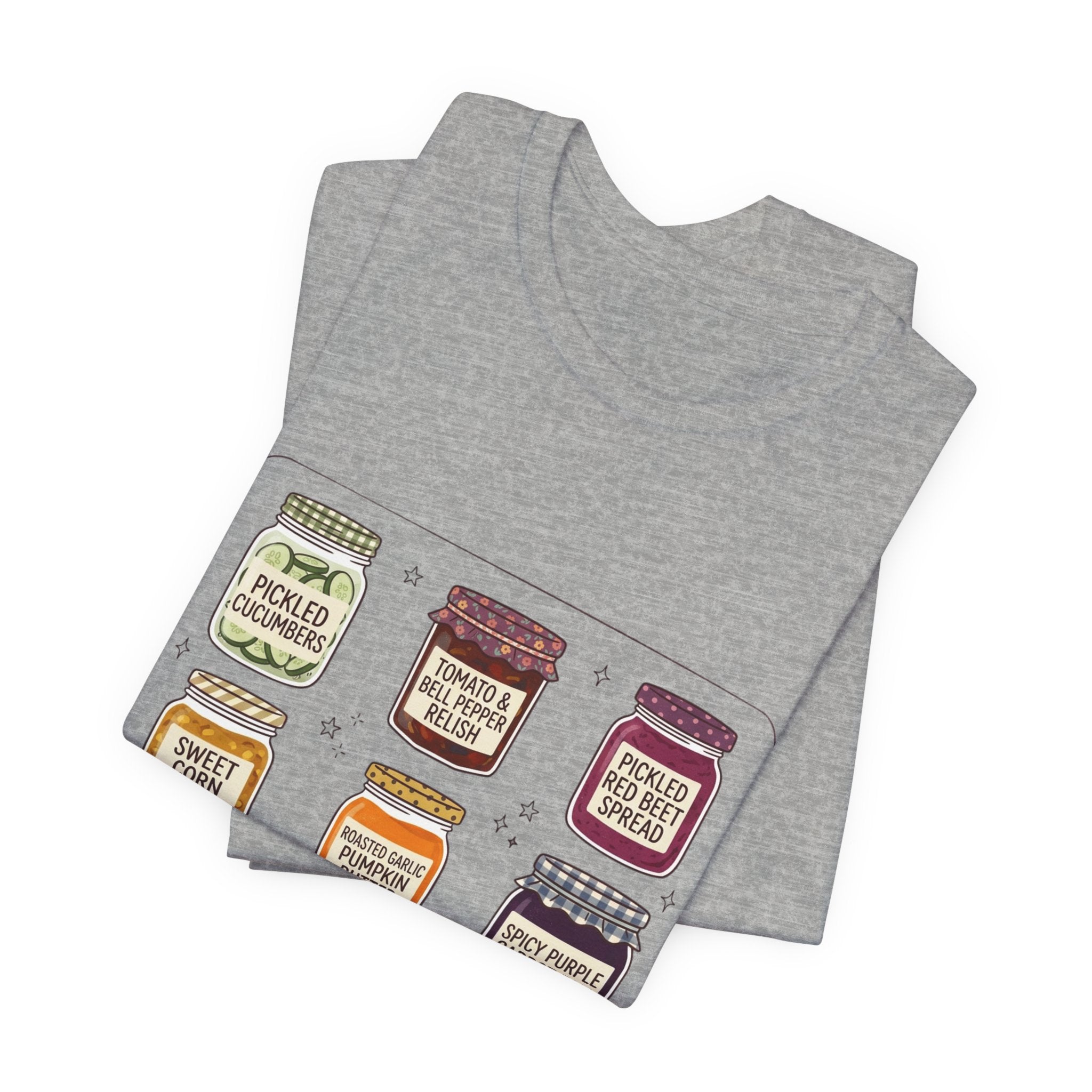 Retro Pantry Jar Illustration T-Shirt | Vintage Food Graphics, Diner Style