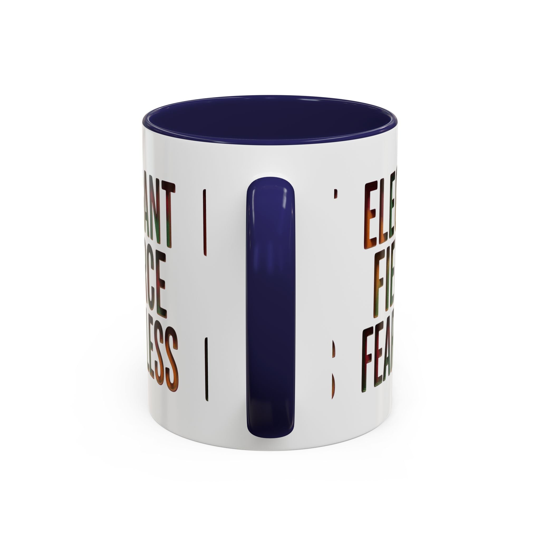 Elegant Fierce Fearless Coffee Mug — Inspirational Accent Mug (11/15oz)