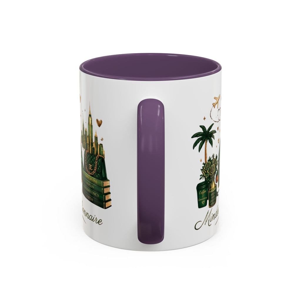 Mindset: Billionaire Accent Coffee Mug — Inspirational Black Woman Design