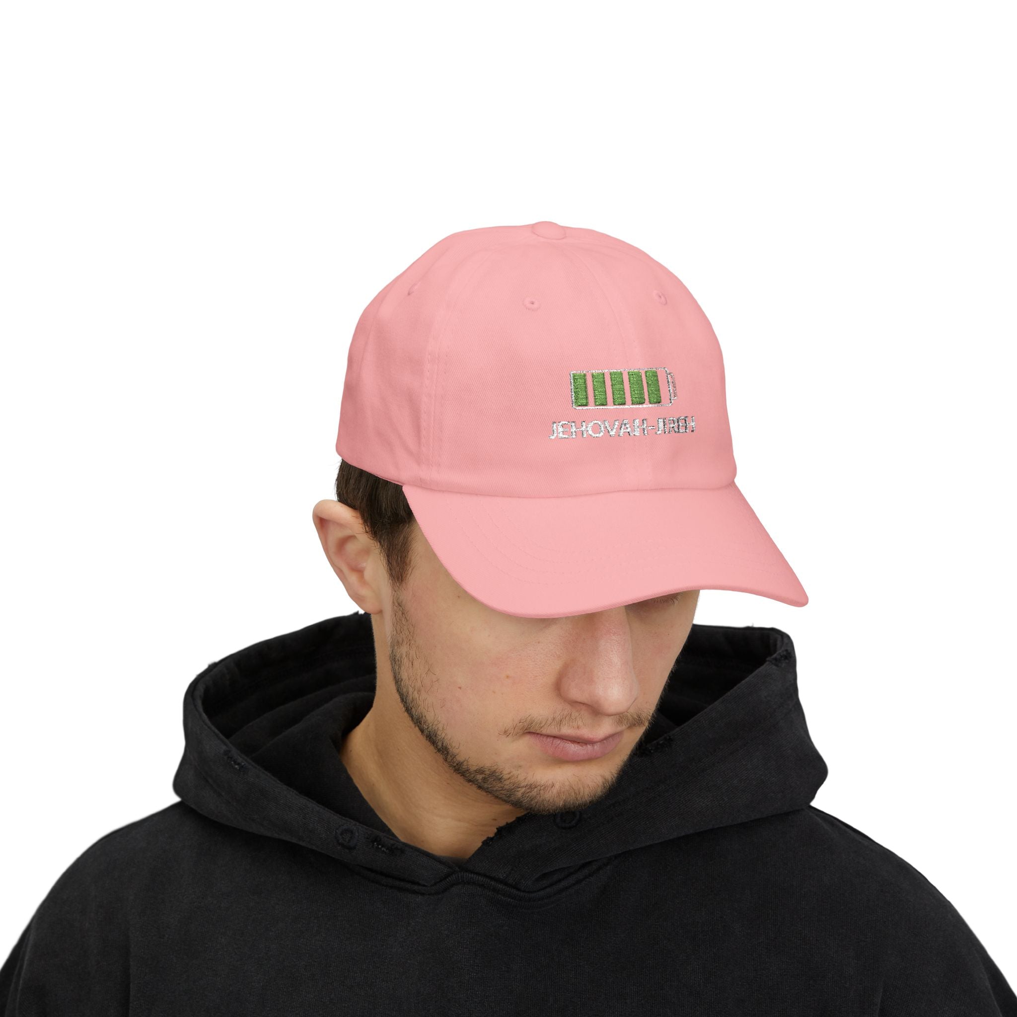 Jehovah-Jireh Battery Icon Dad Cap — Faith-Based Christian Trucker Hat