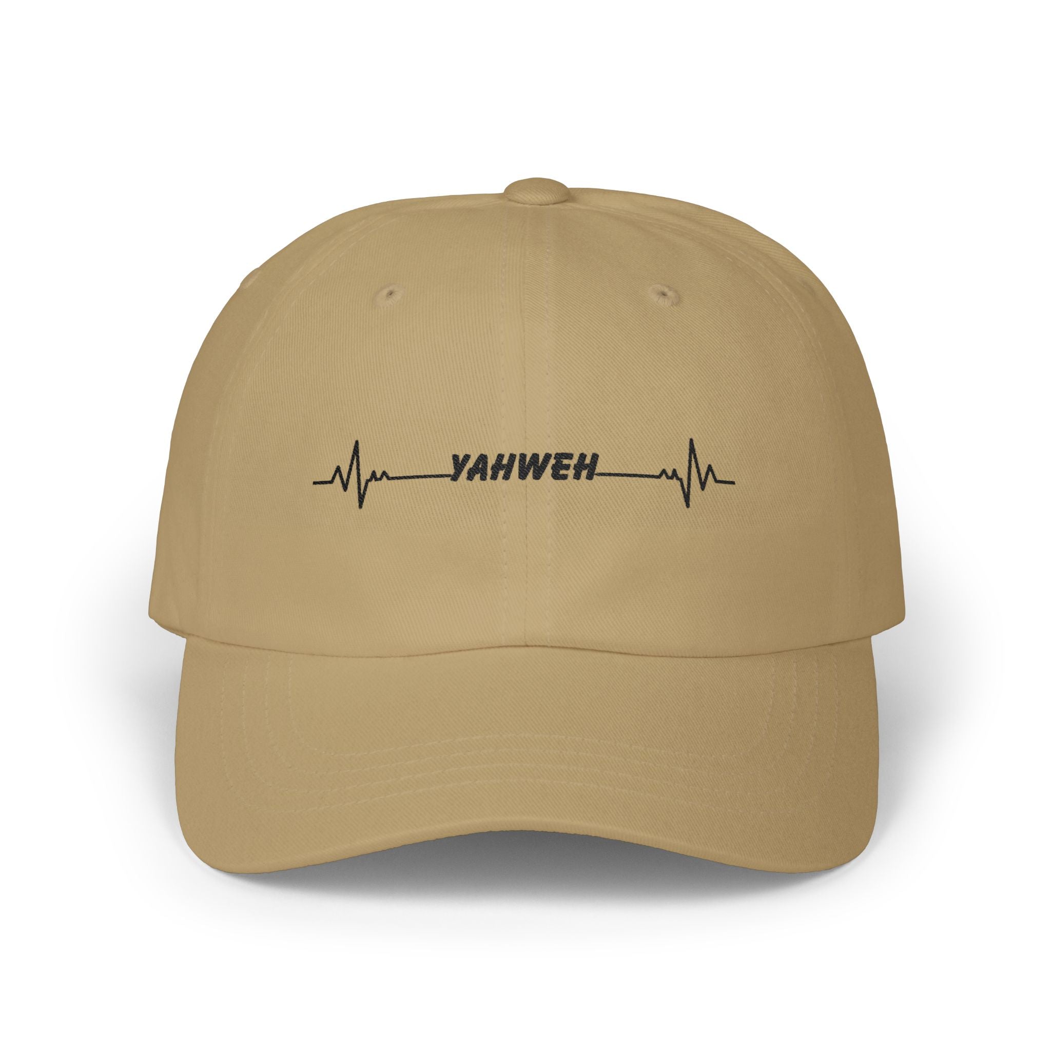 Yahweh Heartbeat Dad Cap — Christian Embroidered Baseball Hat