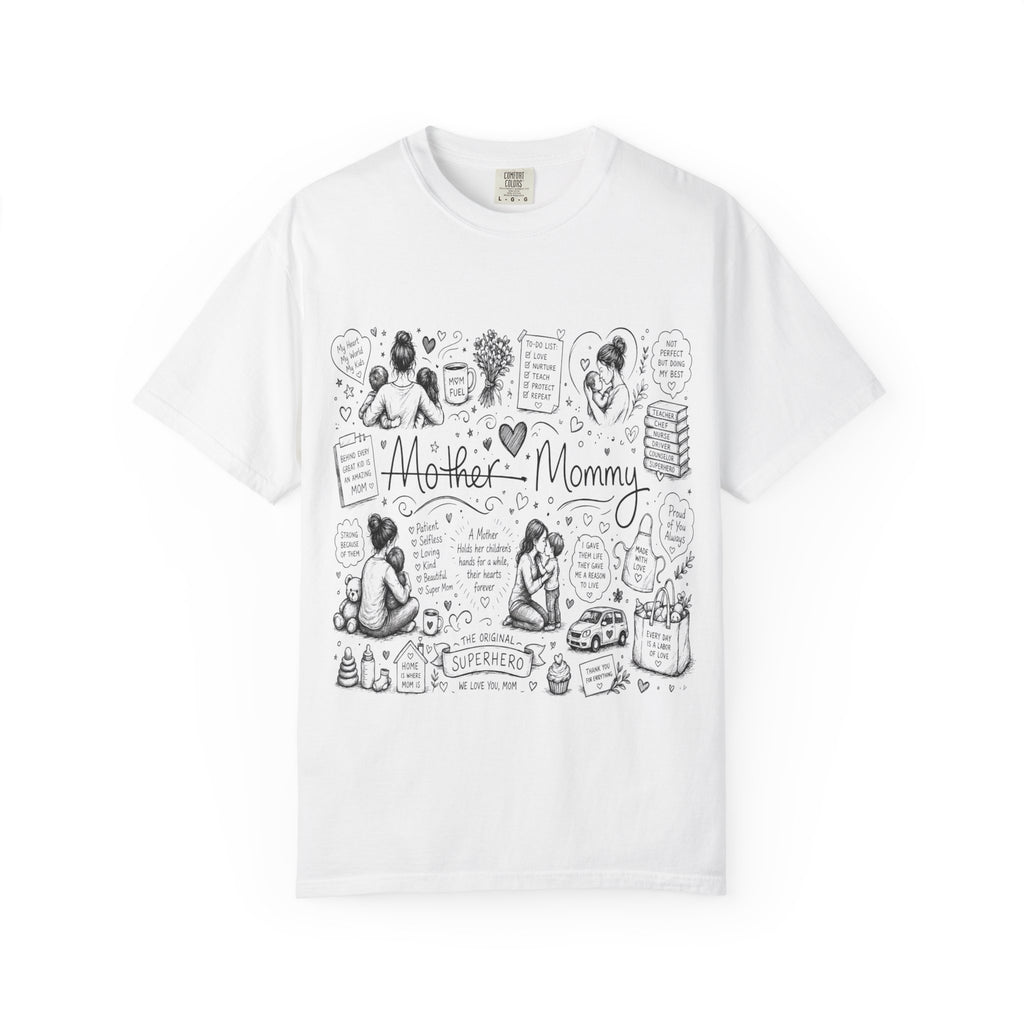 Mother's Day Doodle Gift T-Shirt — Appreciation Present for Mom