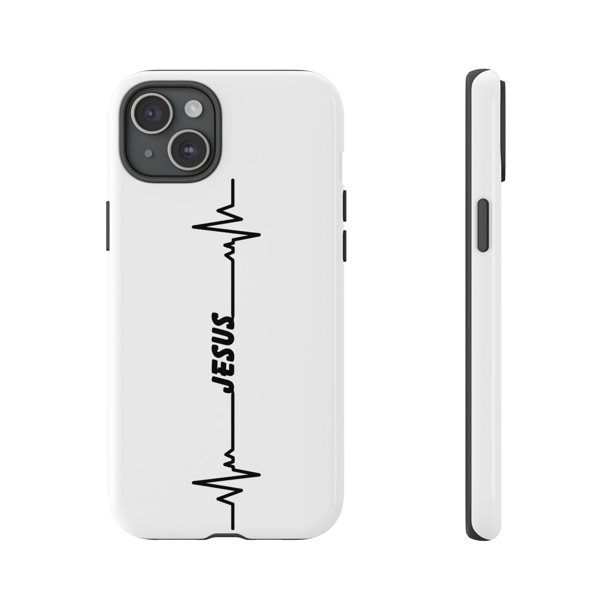 Jesus Heartbeat Phone Case — Christian Faith Protective Phone Cover