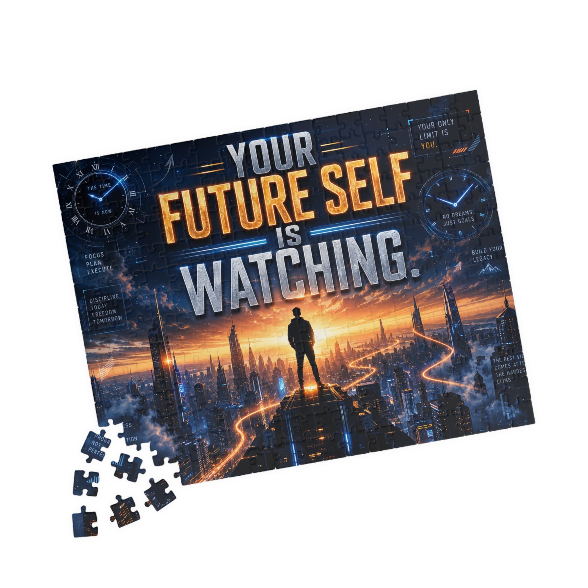Motivational 'Your Future Self Is Watching' Puzzle (110–1014 pcs)